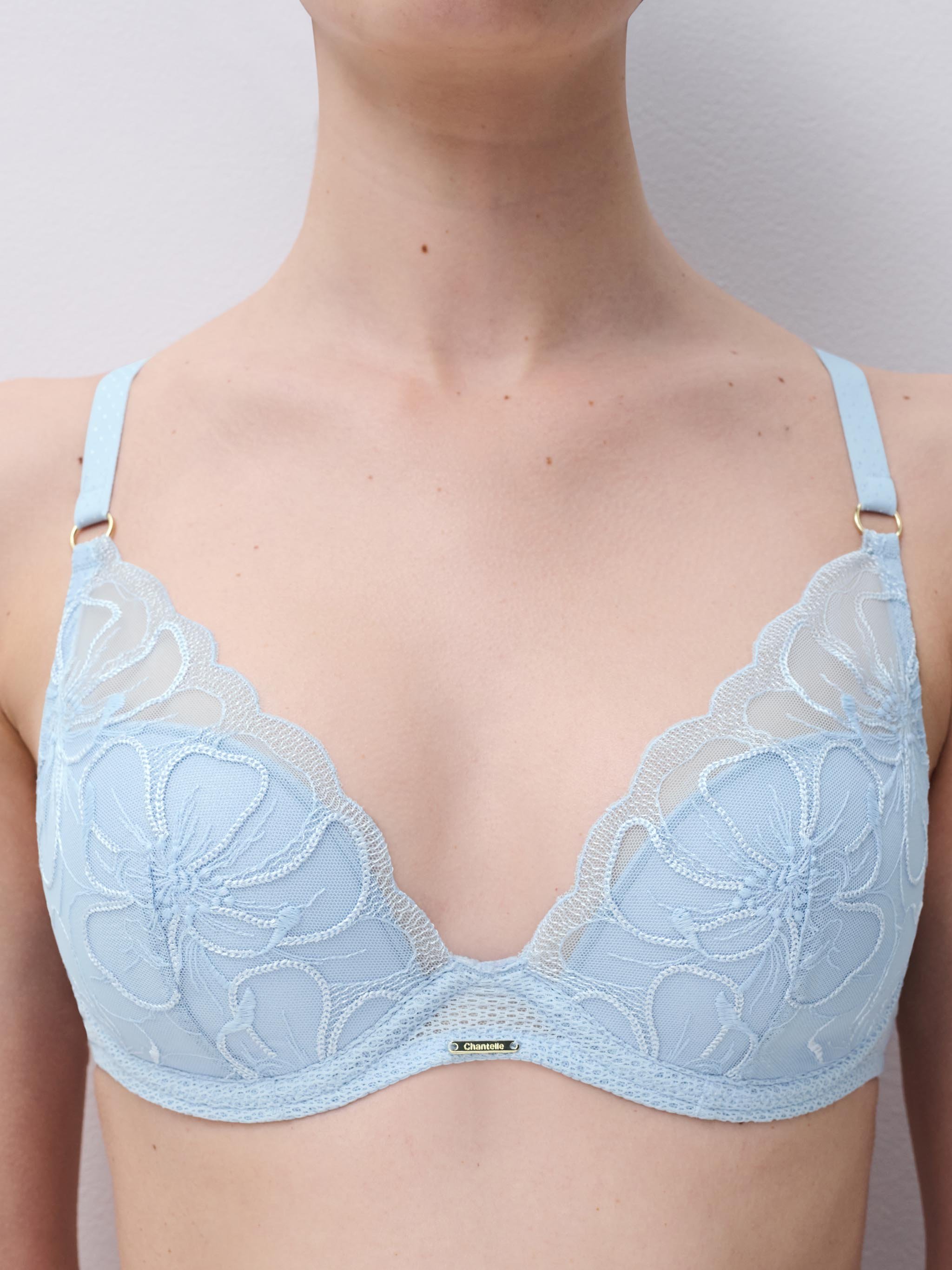 Plunge cup bra | Blue CHANTELLE Women