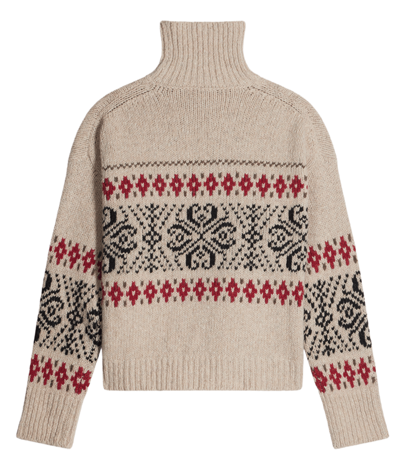High-neck printed wool-blend sweater VANESSA BRUNO Yellow