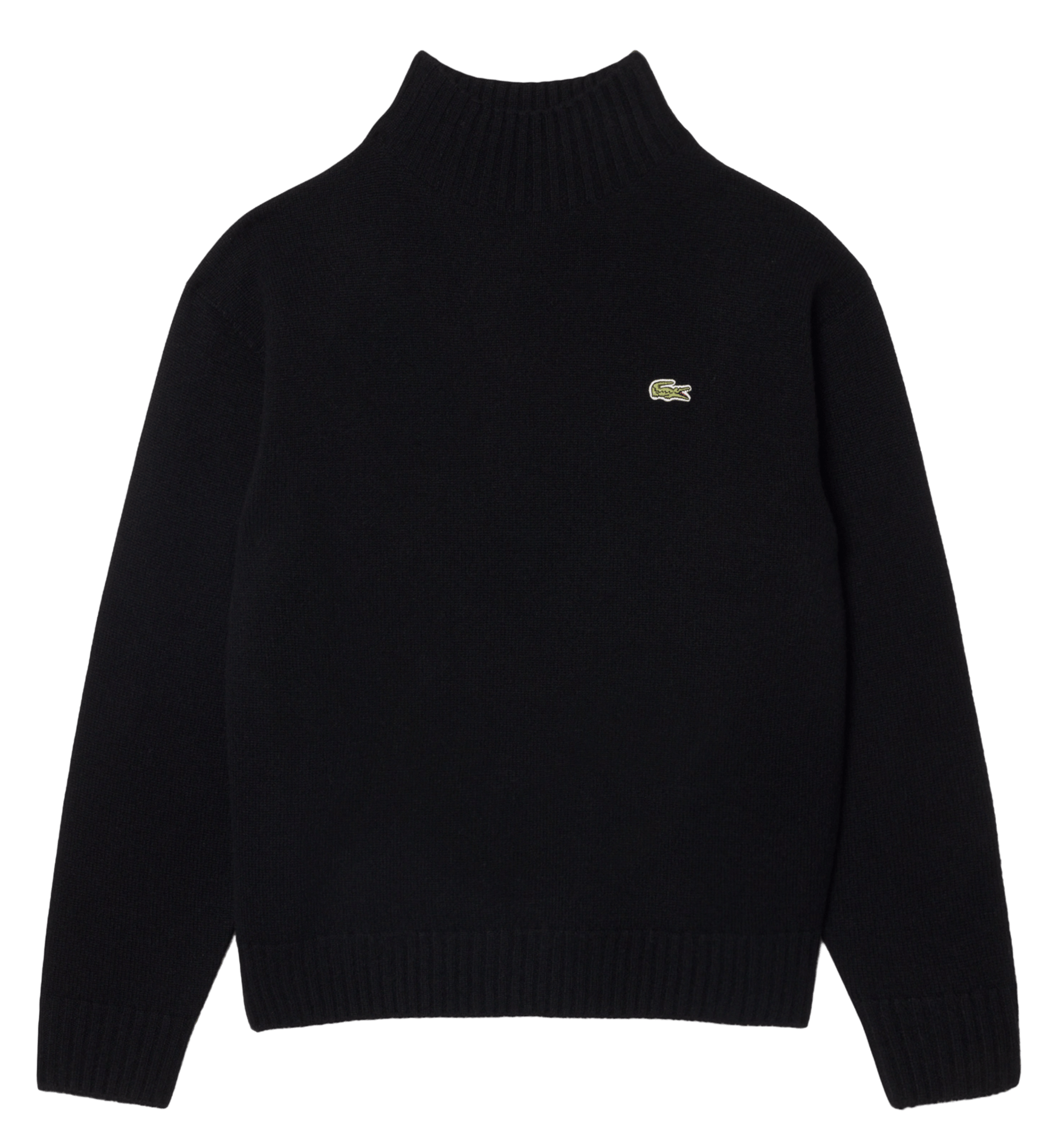 Trui van kasjmier met ronde hals LACOSTE Zwart