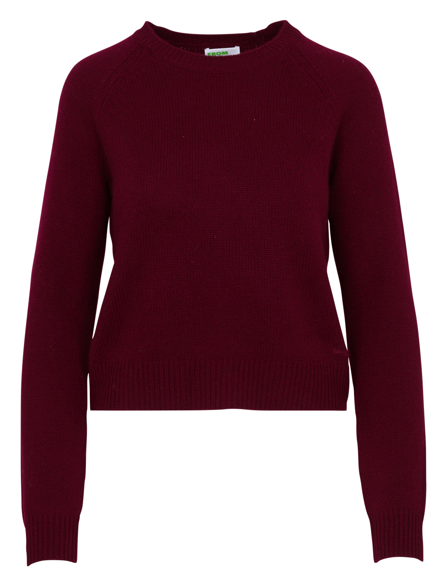 Gerader Rundhals-Pullover aus Kaschmir FROM FUTURE Rot
