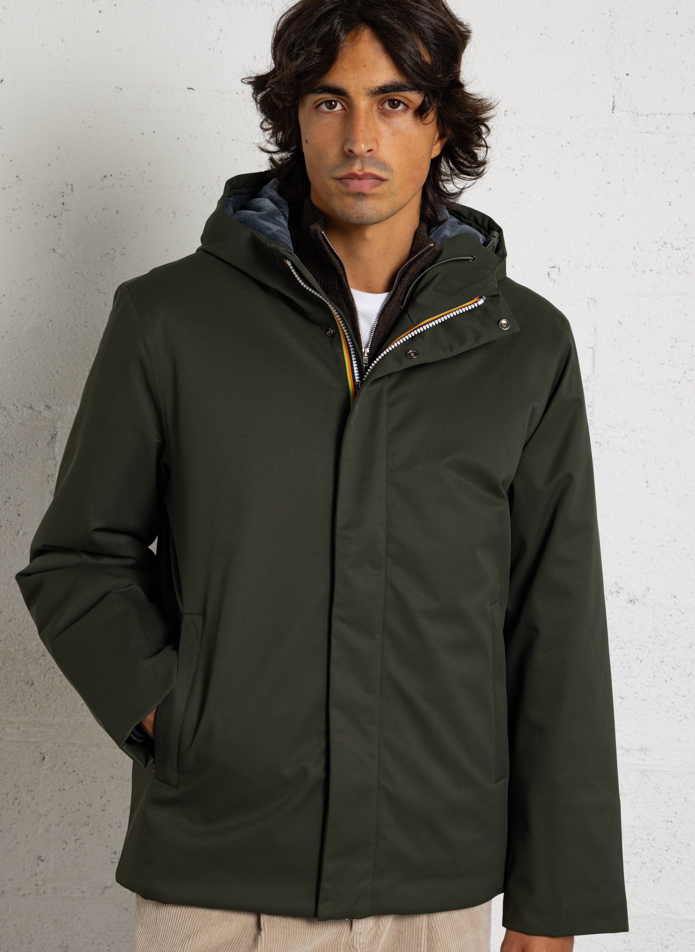 High-neck jacket K-WAY