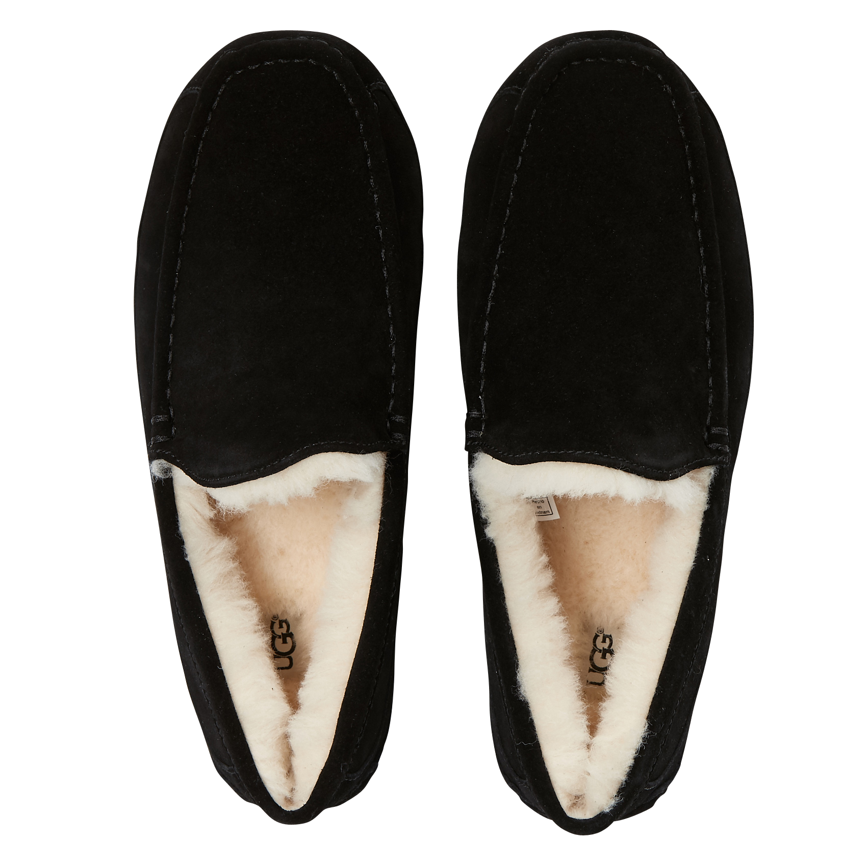 Chaussons en cuir velours fourrés UGG