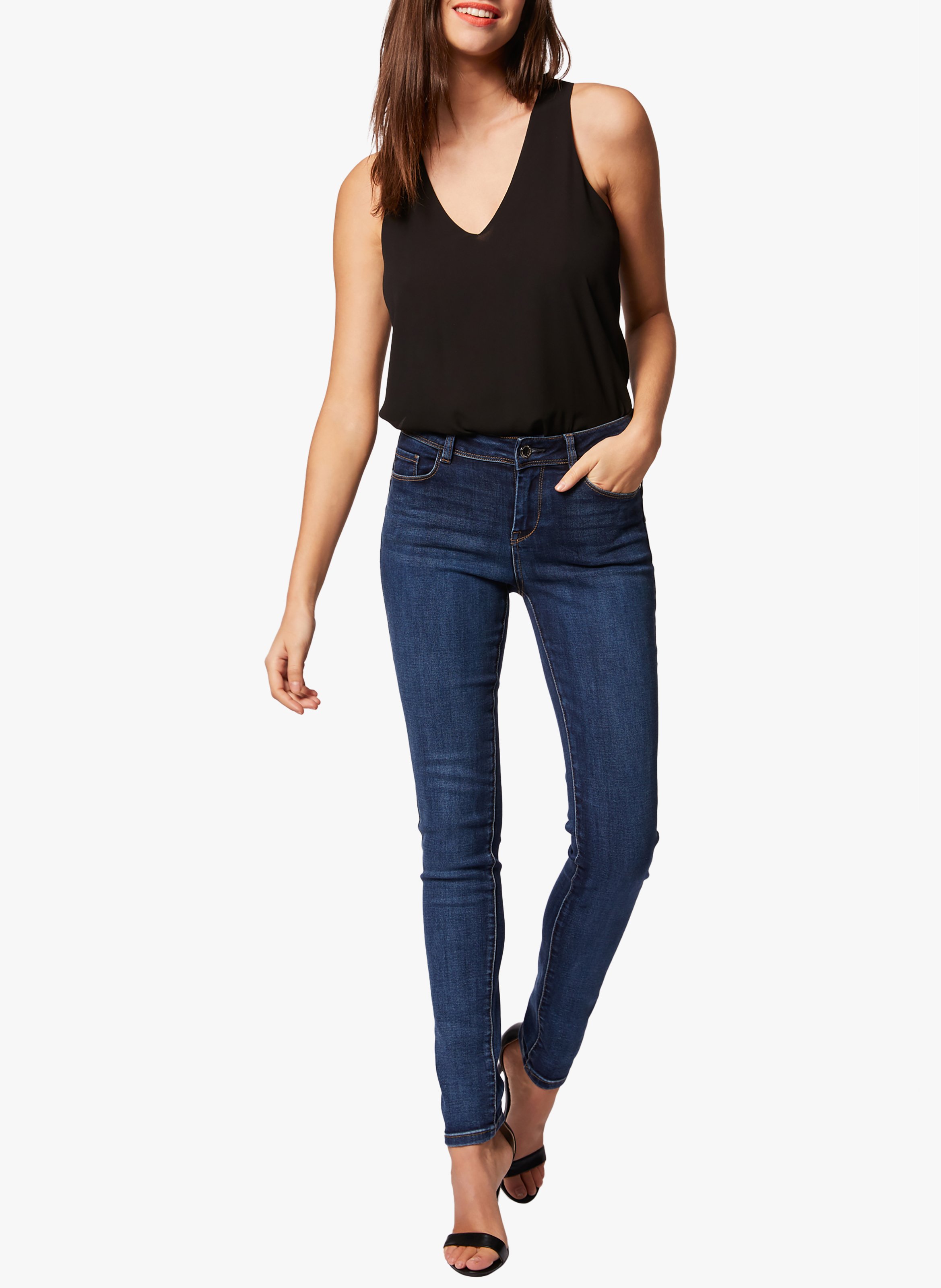 Jean slim 5 poches MORGAN Bleu