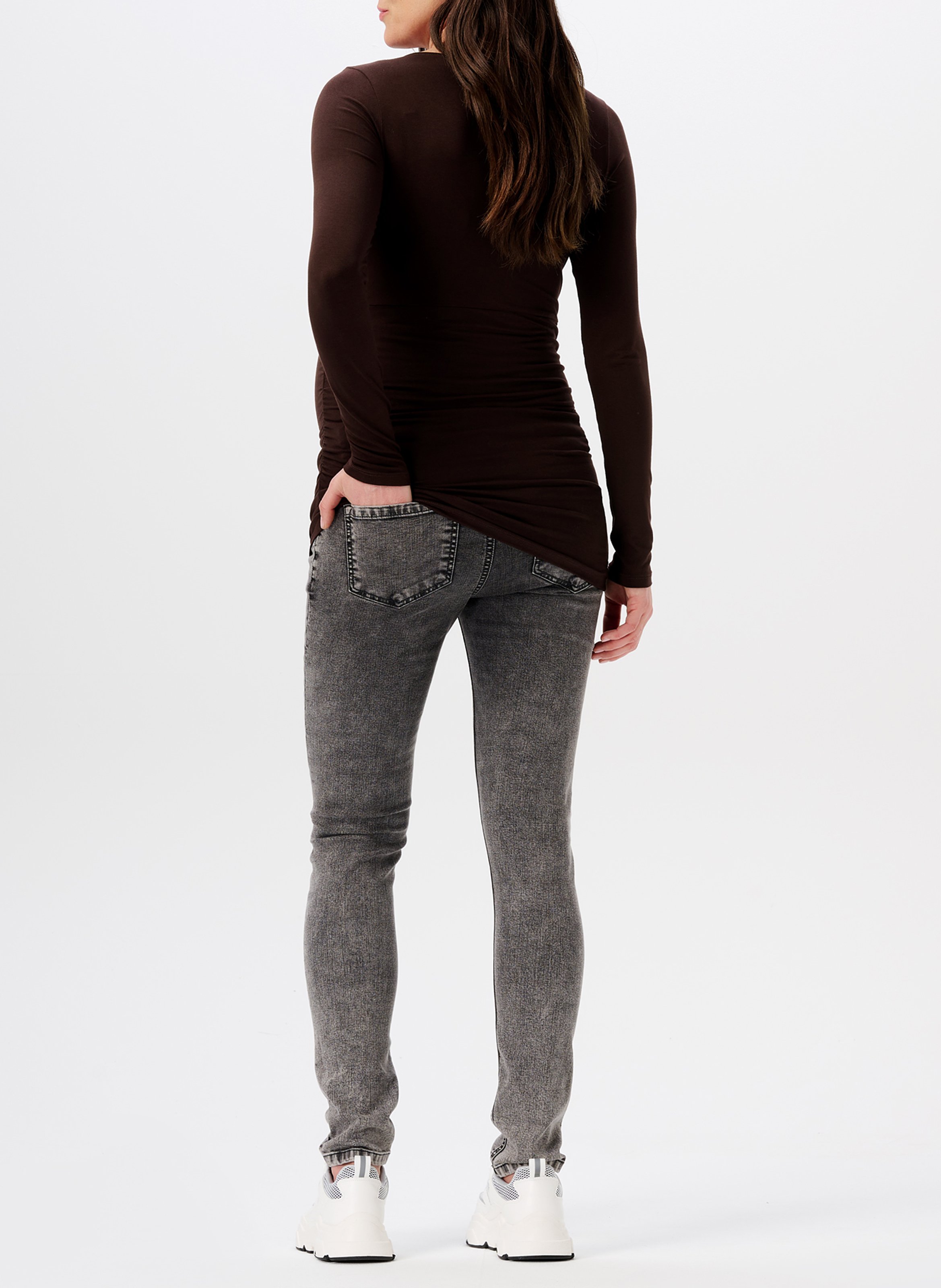 Tee-shirt col V d'allaitement  NOPPIES Beige