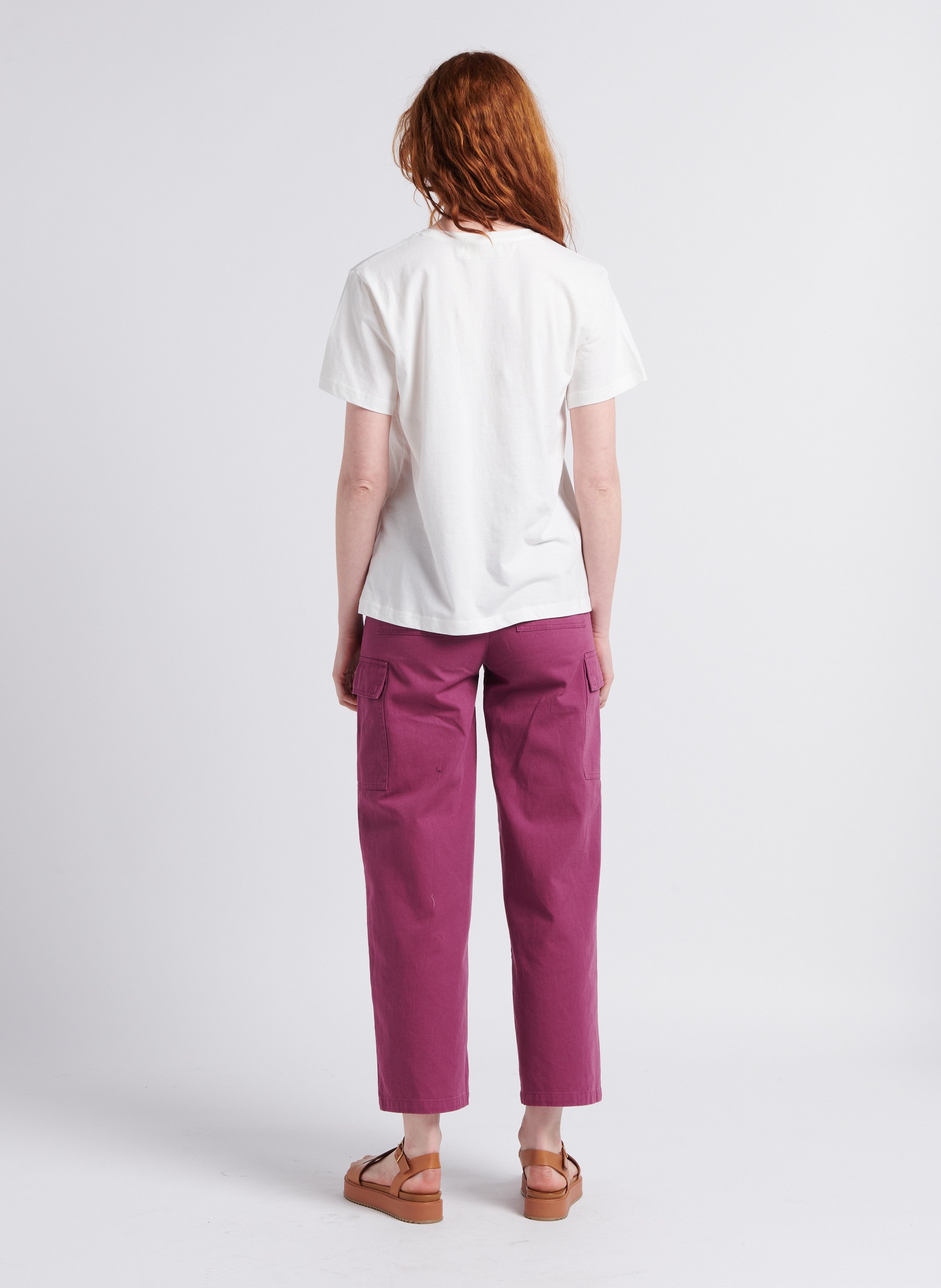 Pantalon cargo en coton LA PETITE ETOILE Violet