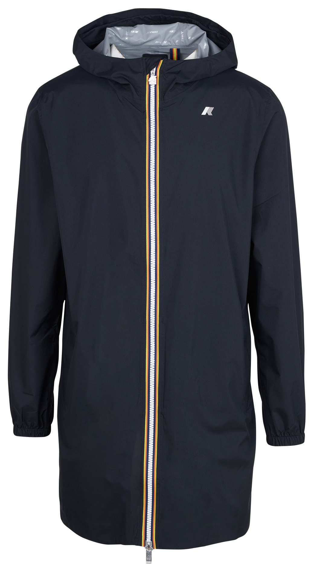 Coupe-vent long à capuche K-WAY Noir