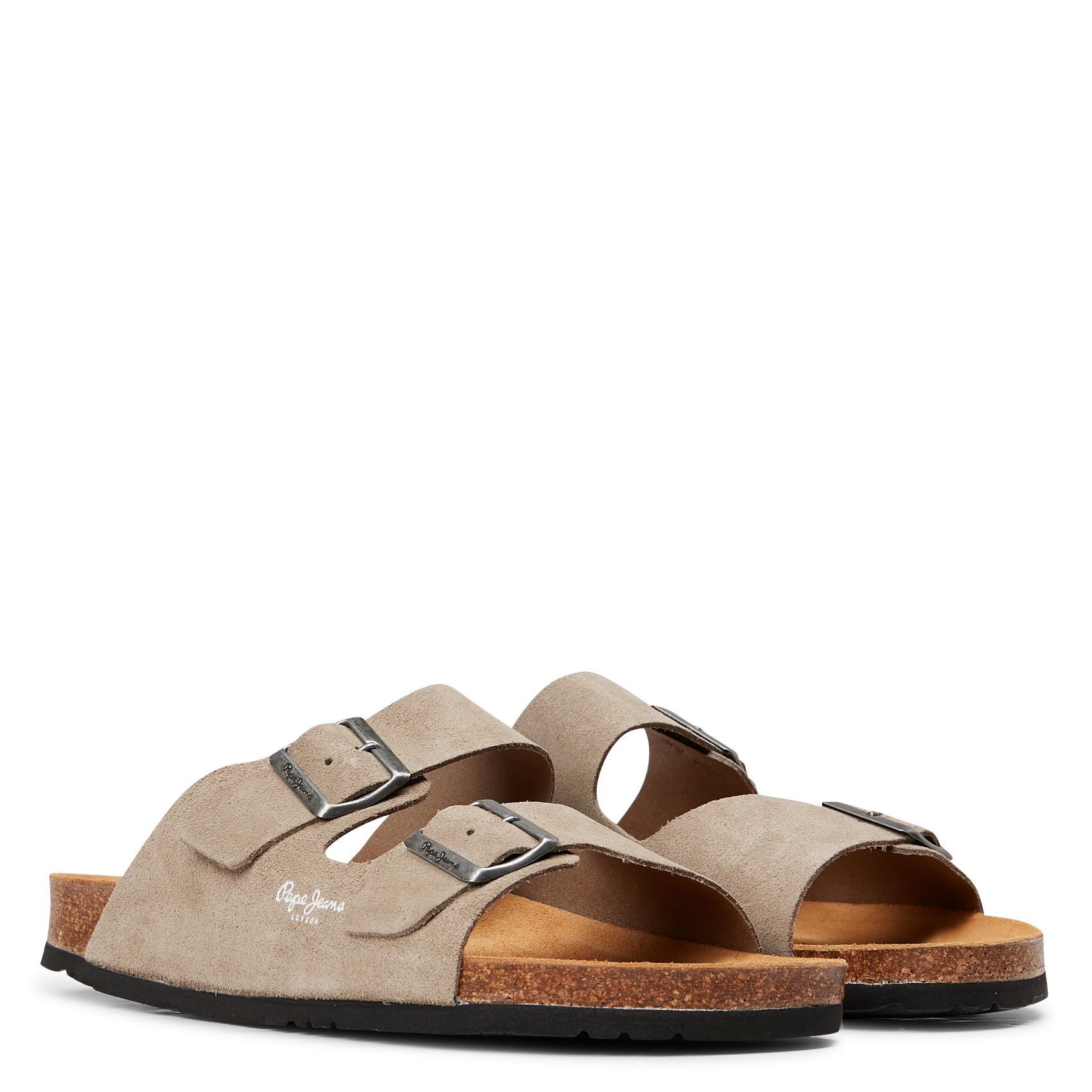 Suède slippers Beige