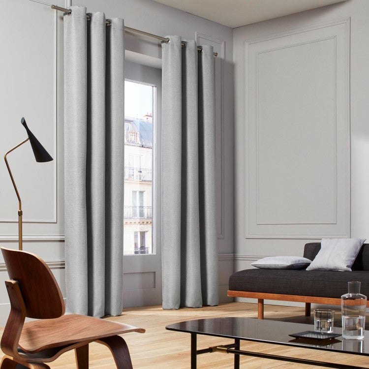 COCONUT - Curtain with eyelets MADURA Grey