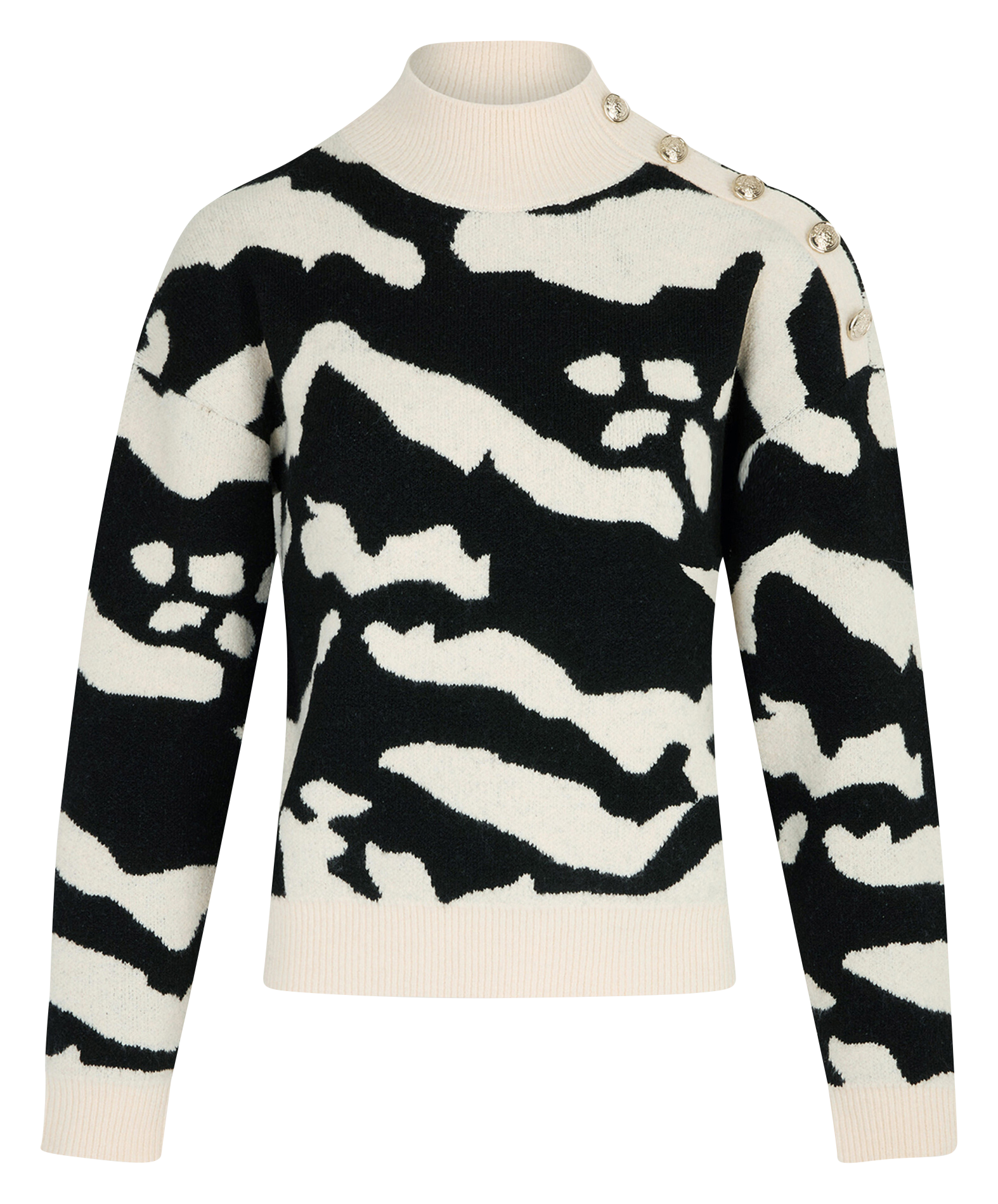 Gestreepte trui MORGAN Beige