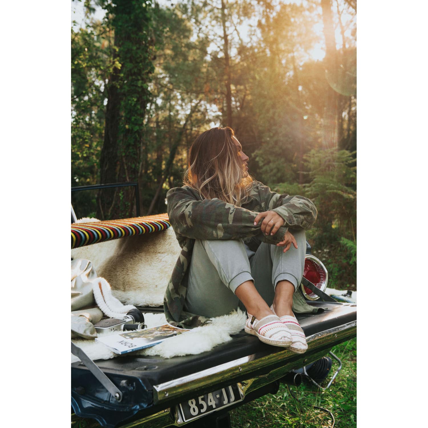 Striped espadrilles ART OF SOULE Orange