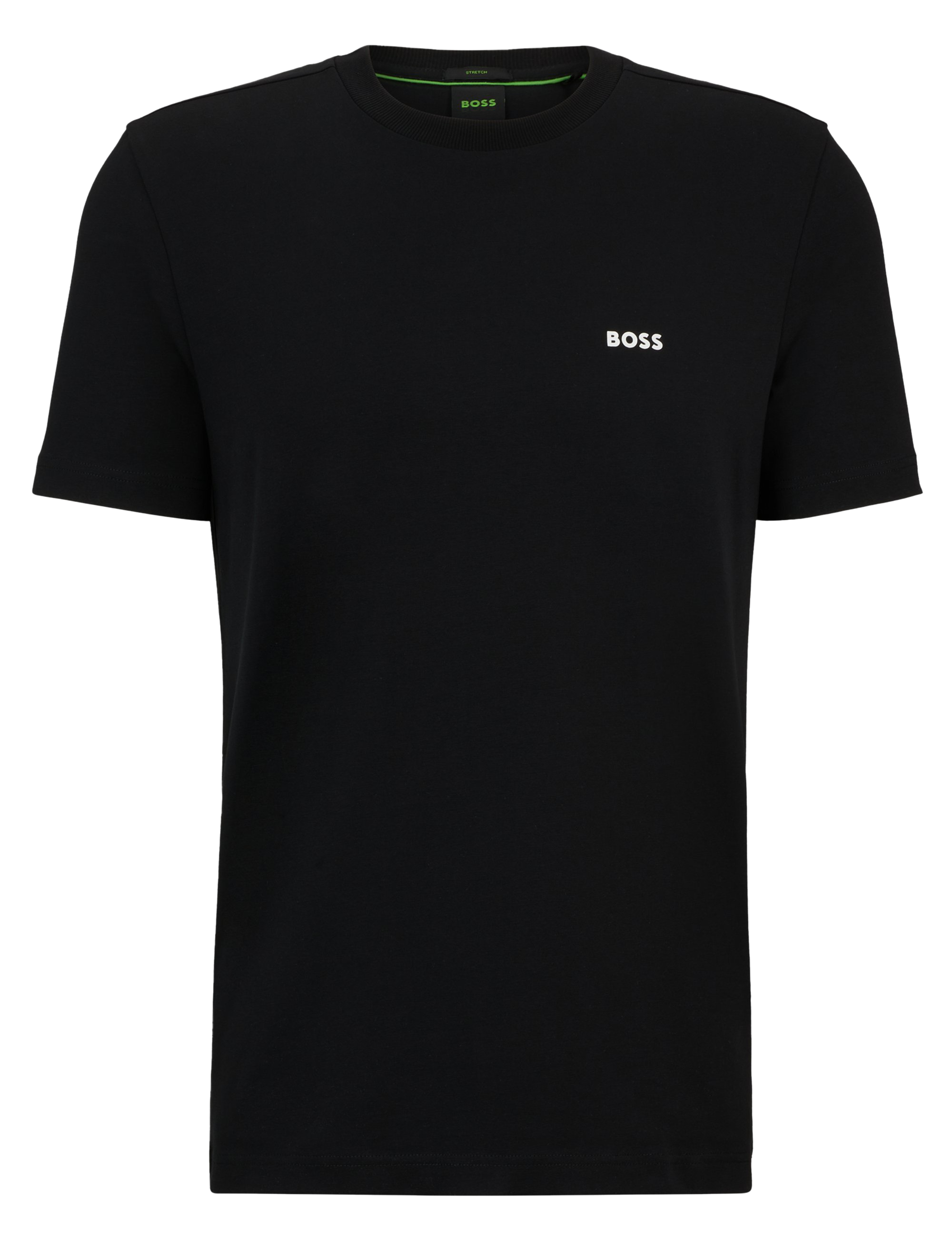 Basic cotton-mix T-shirt  Noir