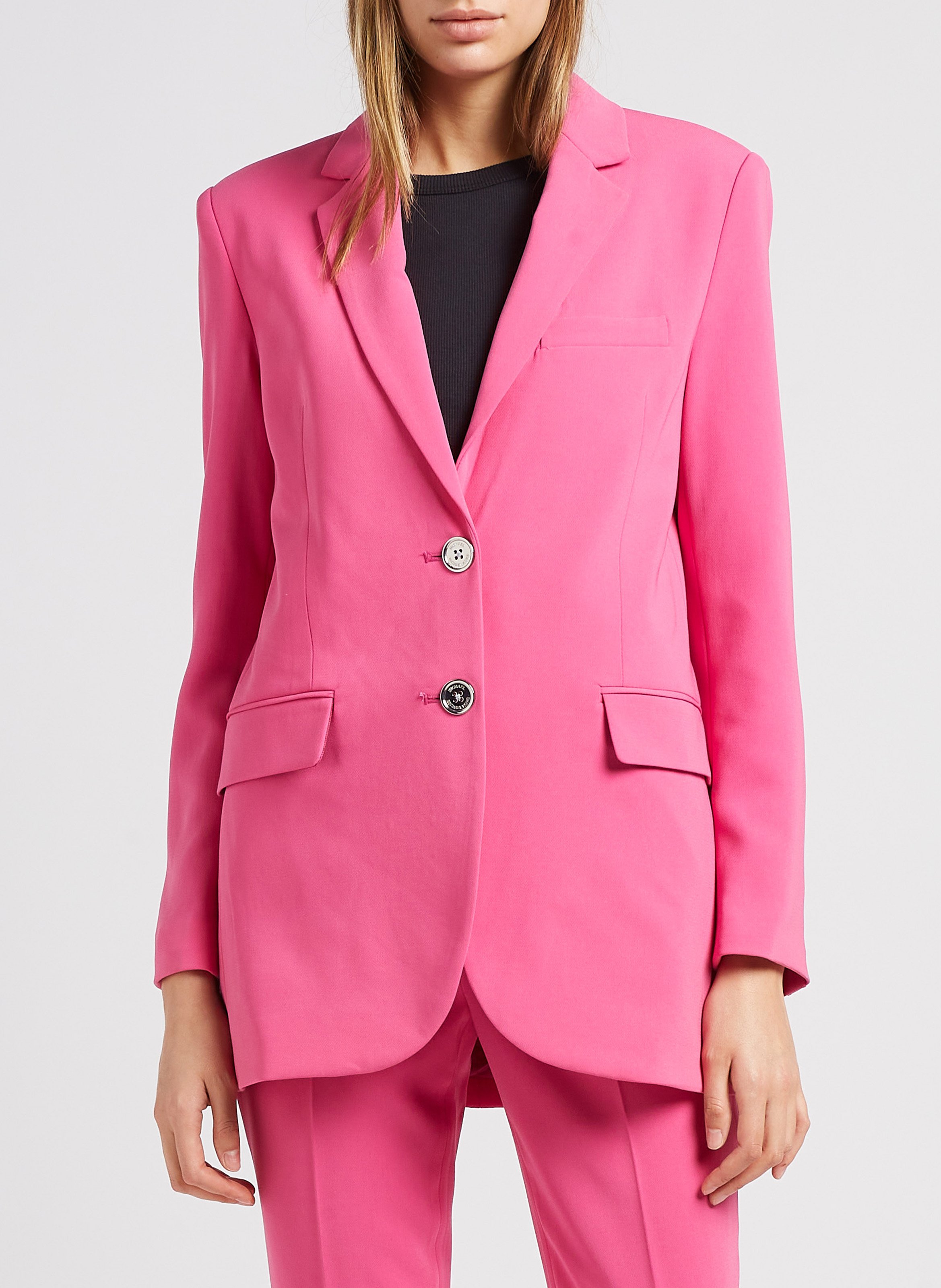 アウターその他 Michael Kors Woman Blazer Pink MR3100CENX 663 Jacket with tailored collar Cerise Michael Kors - Women