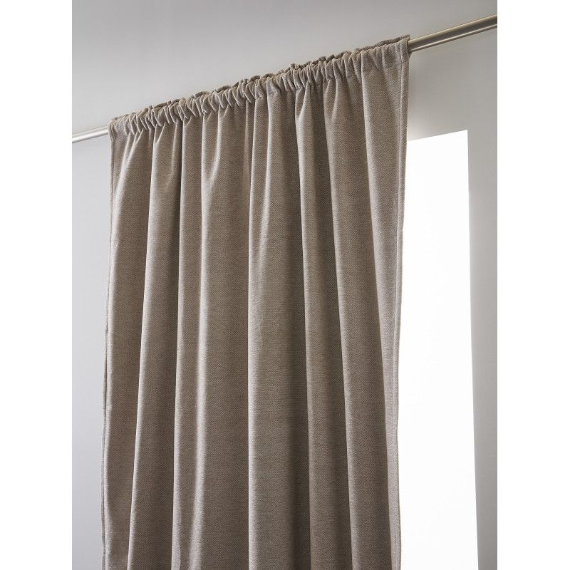 Blackout and Thermal Curtains L'EFFET PAPILLON Beige