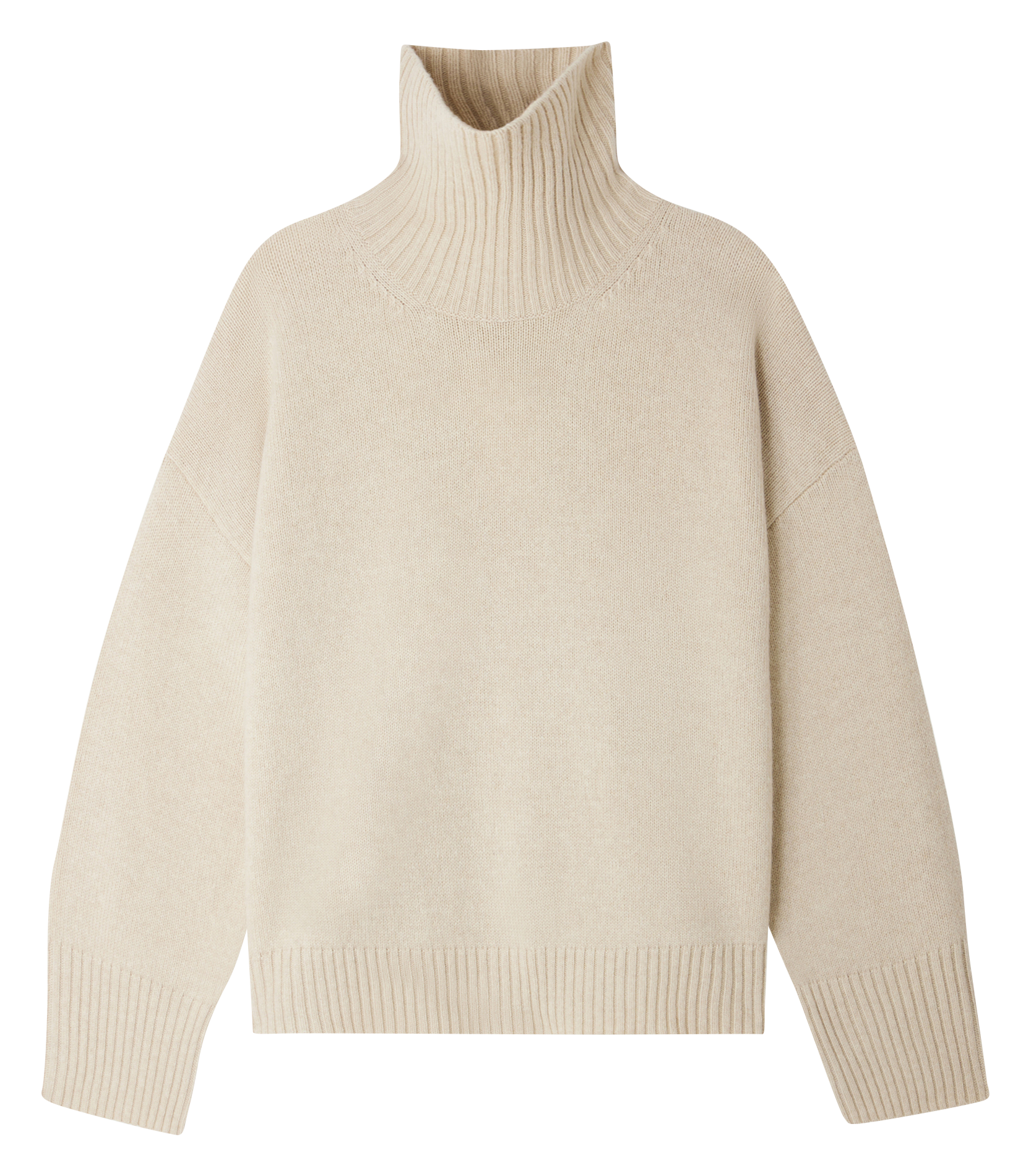 Sweater Creme Coltrui Dames Wol Creme Kleurige Coltrui Dames