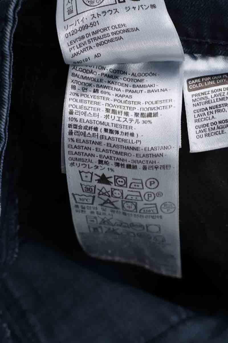 Cotton straight jeans LEVI'S - Seconde main Blue