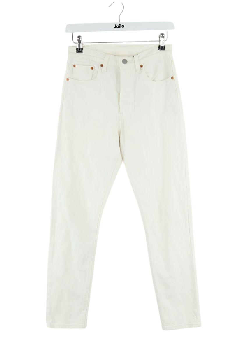 501 slim jeans in cotton LEVI'S - Seconde main White