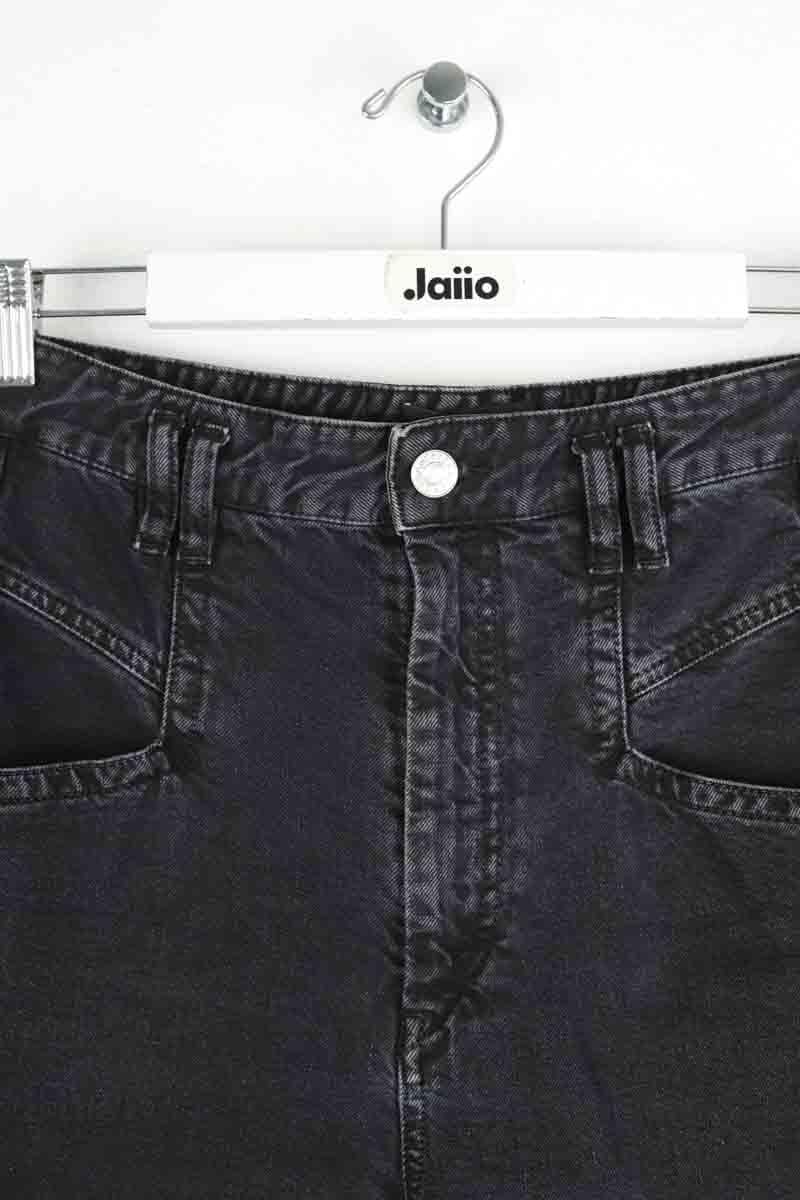 Cotton straight jeans ISABEL MARANT - Seconde Main Black