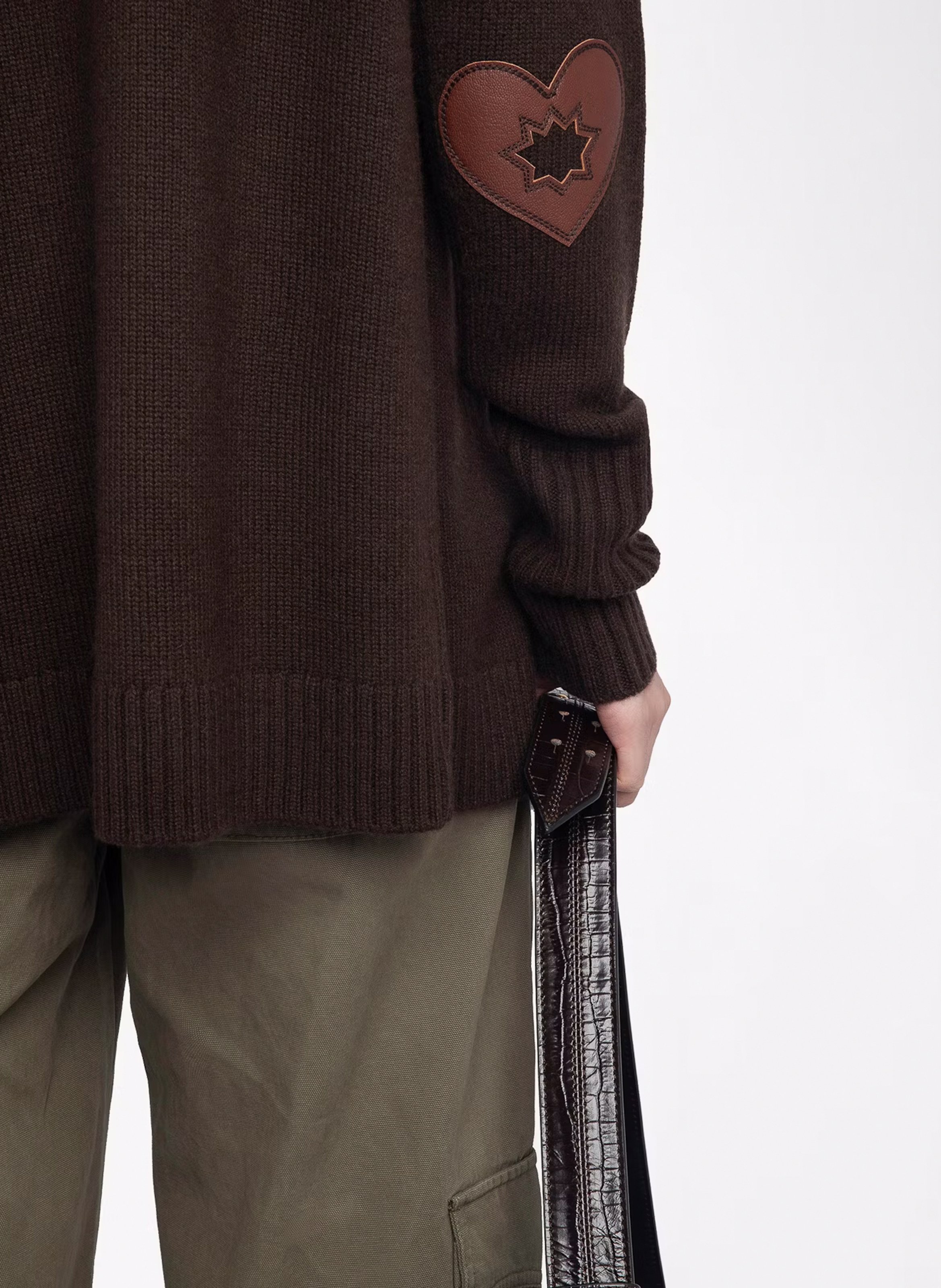 Wollmischung Kapuzen-Cardigan ZADIG&VOLTAIRE Braun