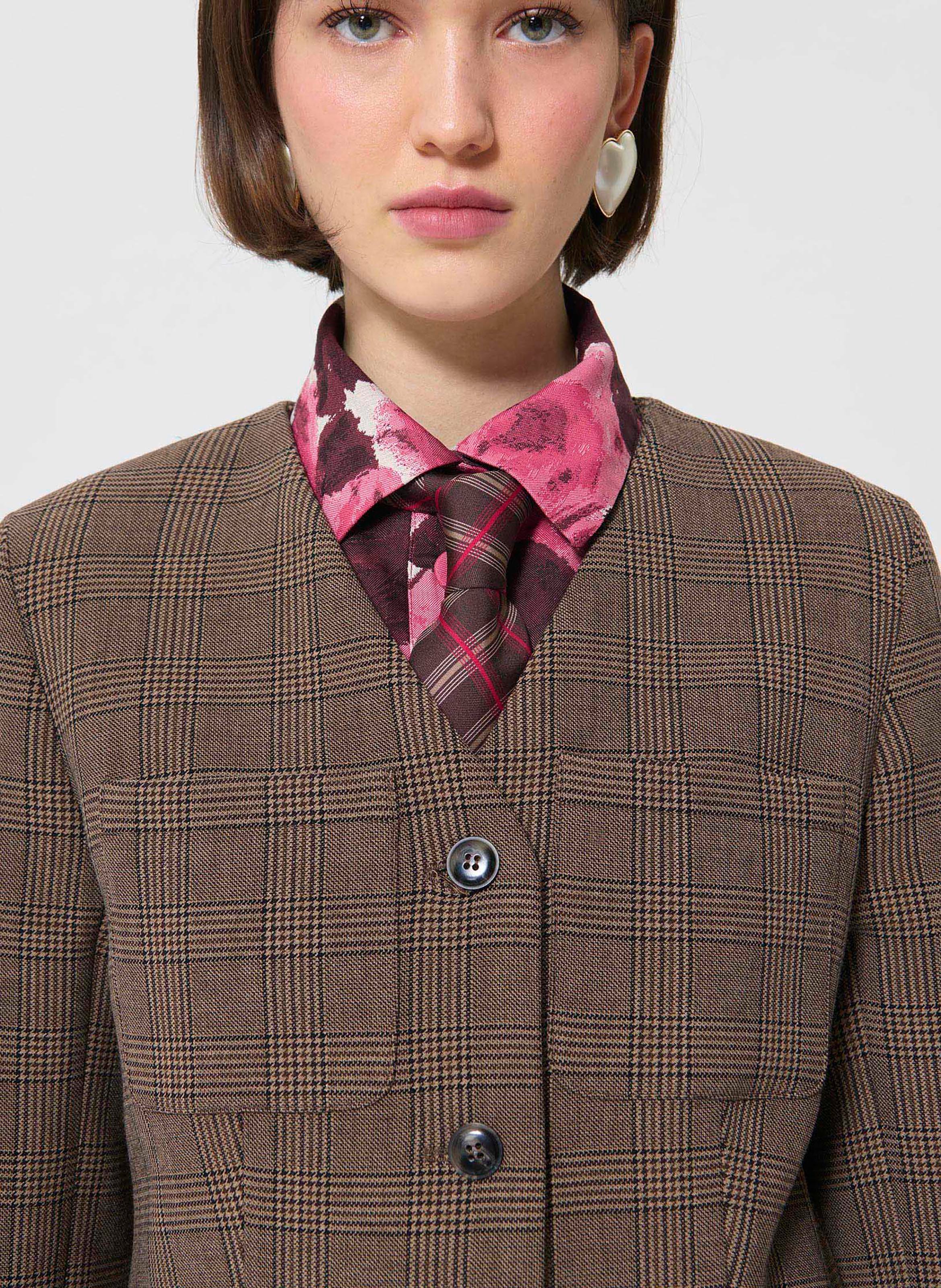 Veste col tailleur  TARA JARMON Beige