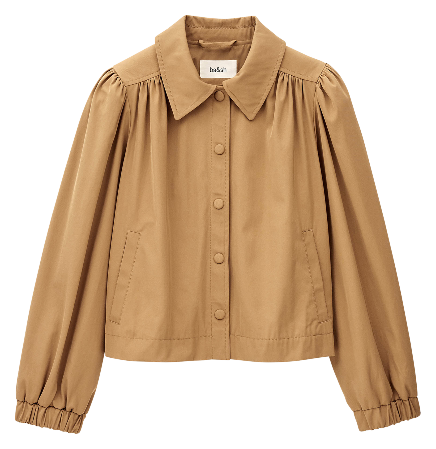 Veste droite col classique BA&SH Marron