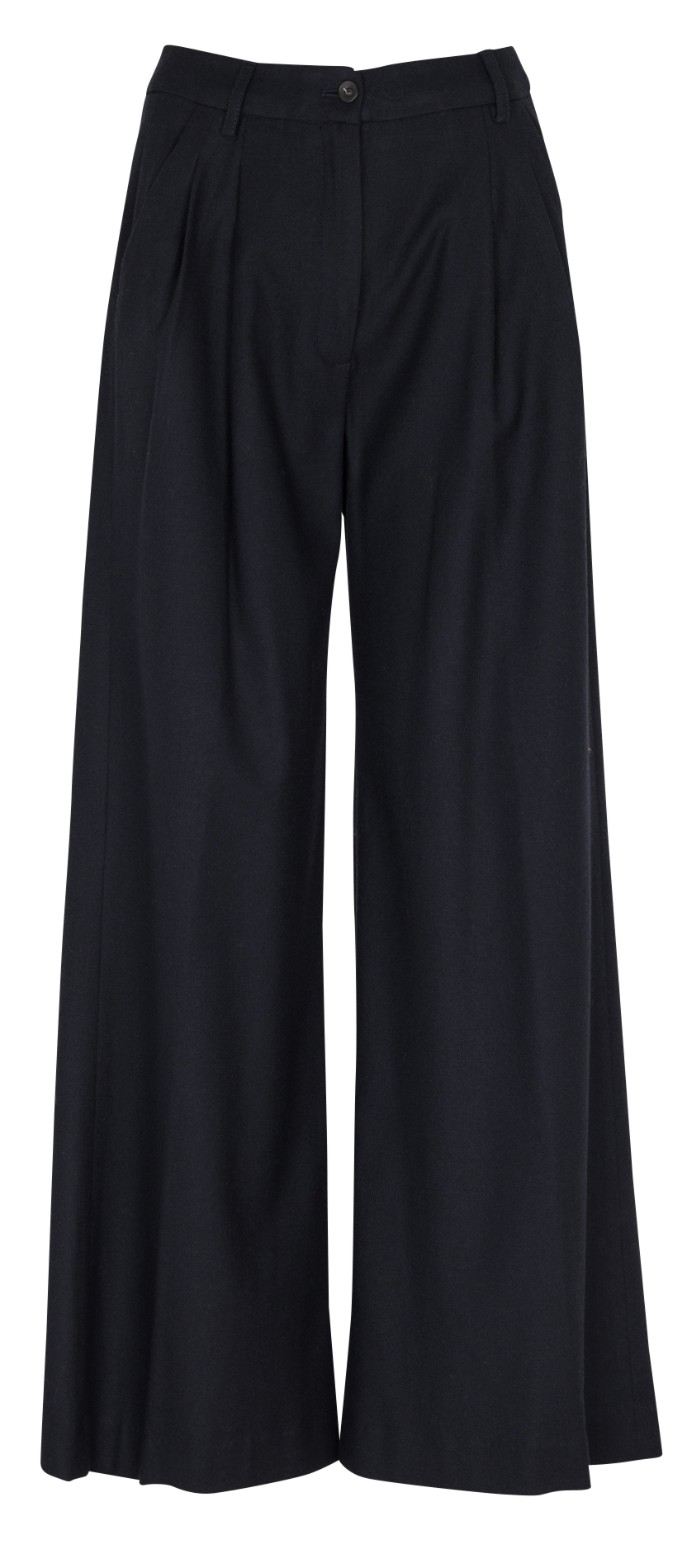 Pantalon large en laine mélangée DIEGA Bleu