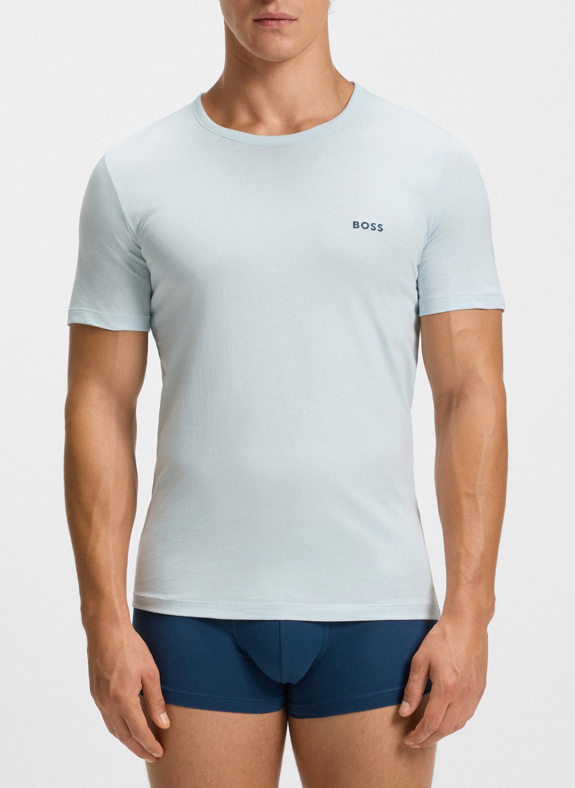 Set of 3 fitted cotton T-shirts Multicolored