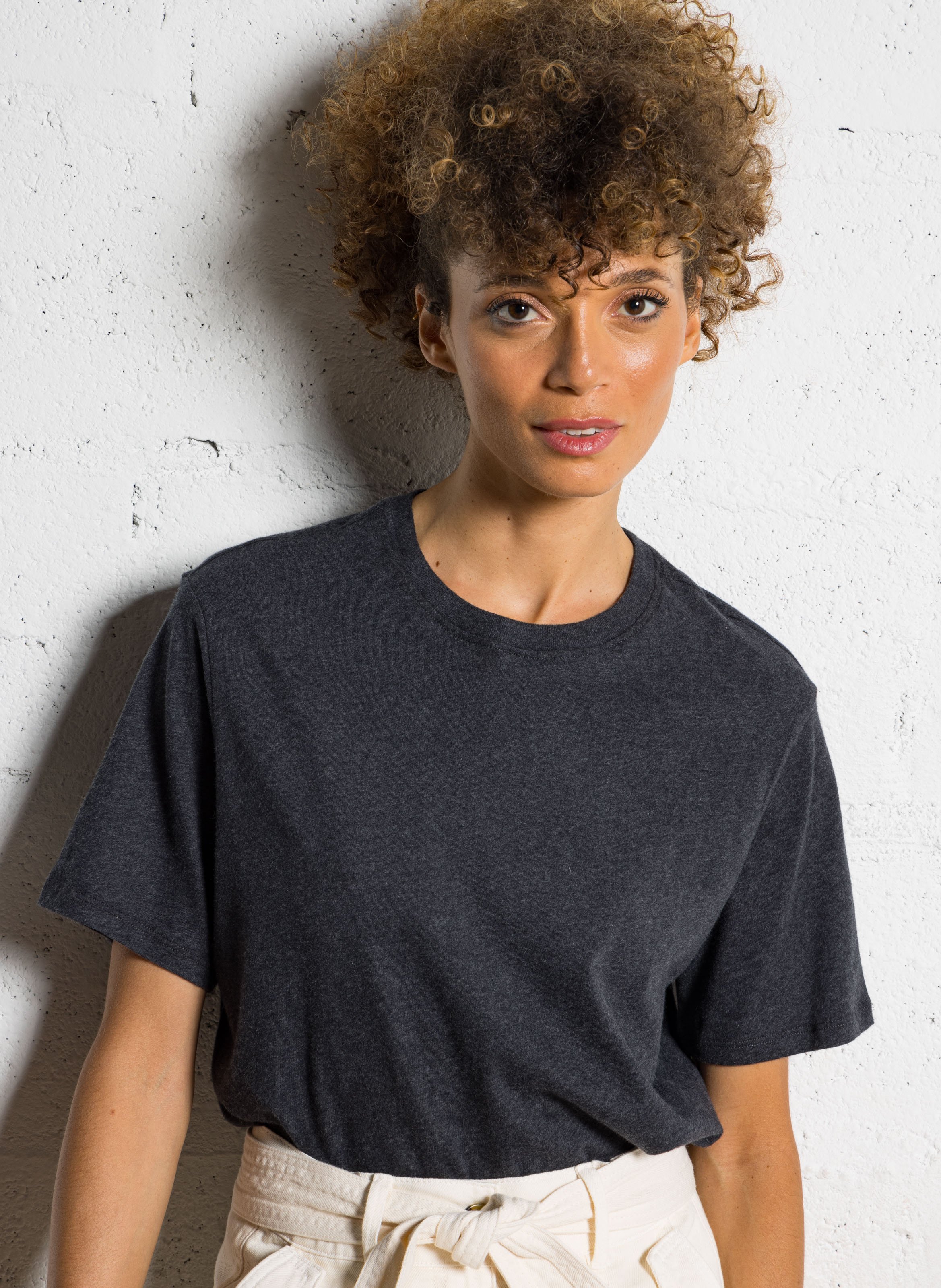 Tee-shirt col rond en coton bio MAJESTIC FILATURES