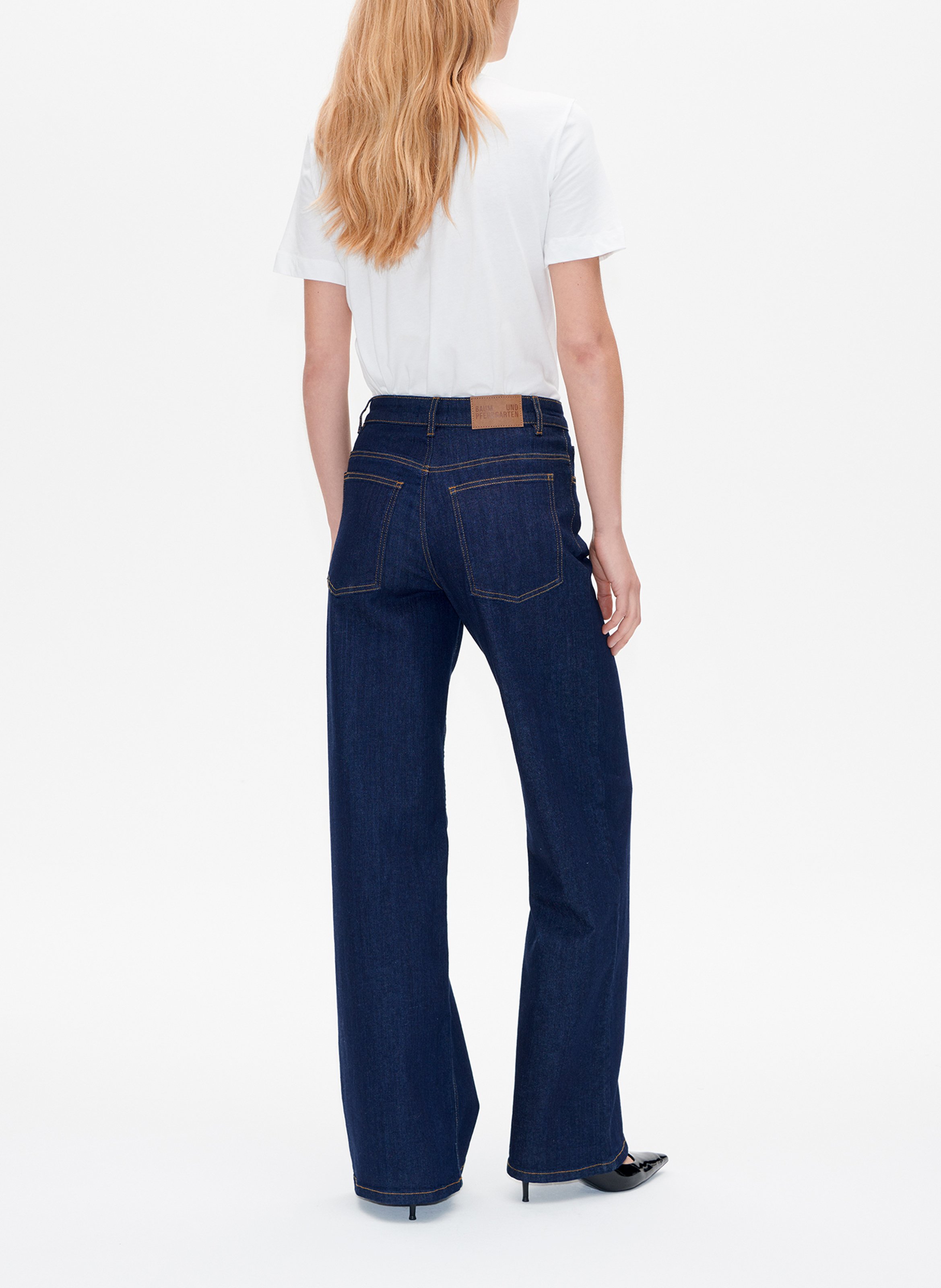 Jean large en coton mélangé BAUM UND PFERDGARTEN Bleu