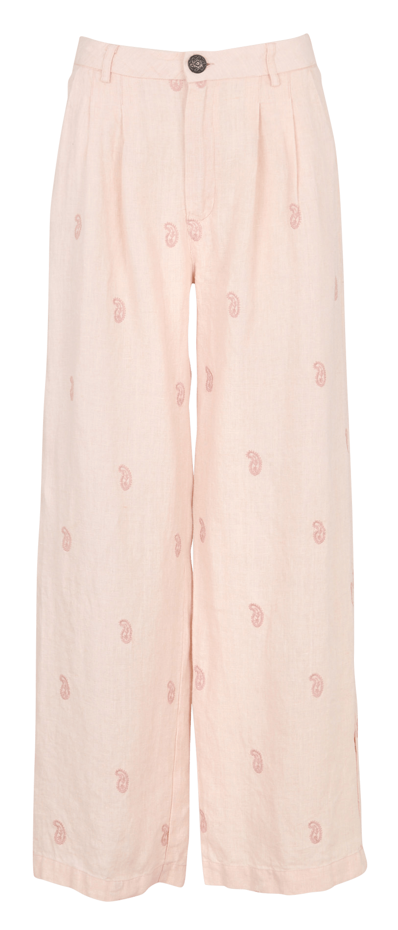 Gerade Hose mit bestickten Mustern MAISON HOTEL Rosa