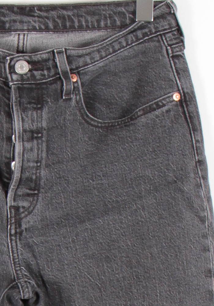 Cropped slim jeans with studs LEVI'S - Seconde main Grey