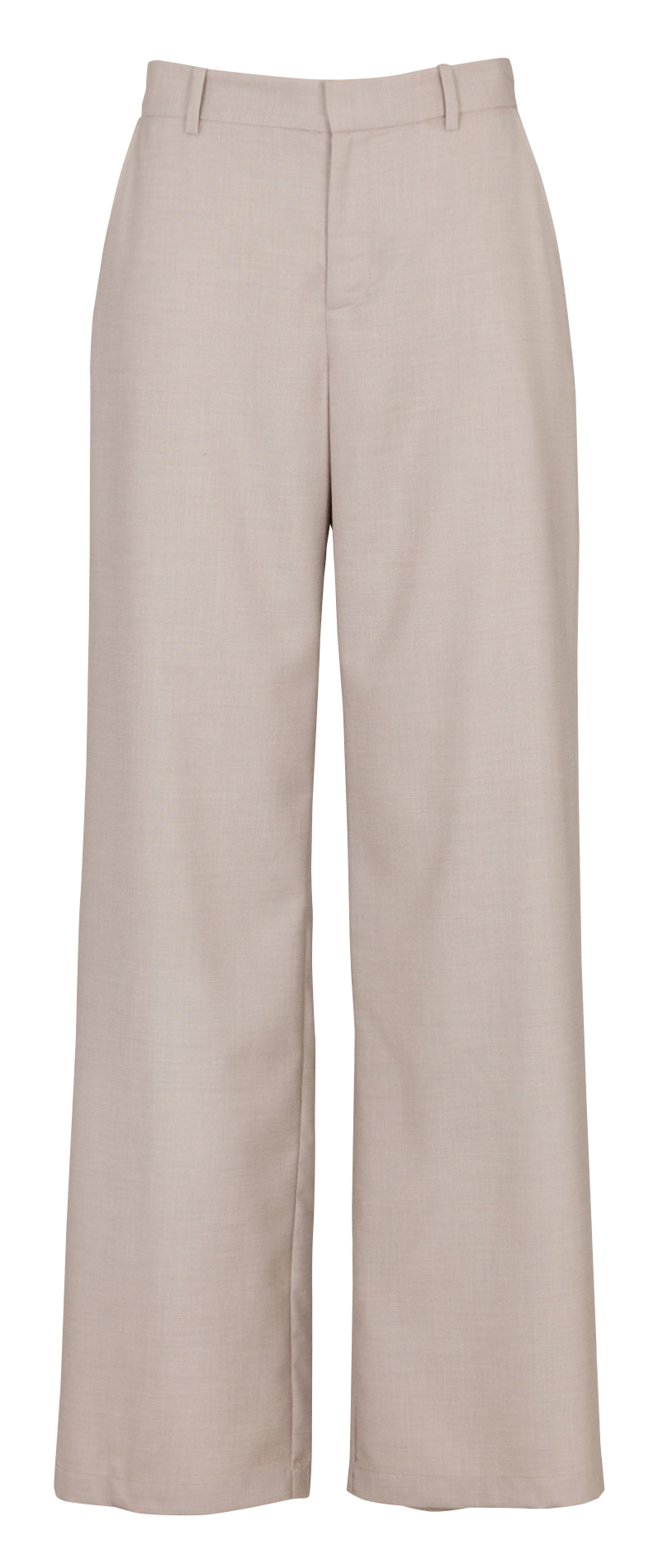 Rechte pantalon met hoge taille IKKS Beige