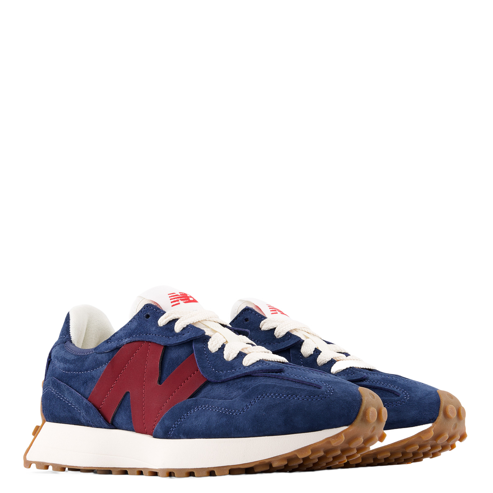 Suede leather low-top sneakers NEW BALANCE Blue