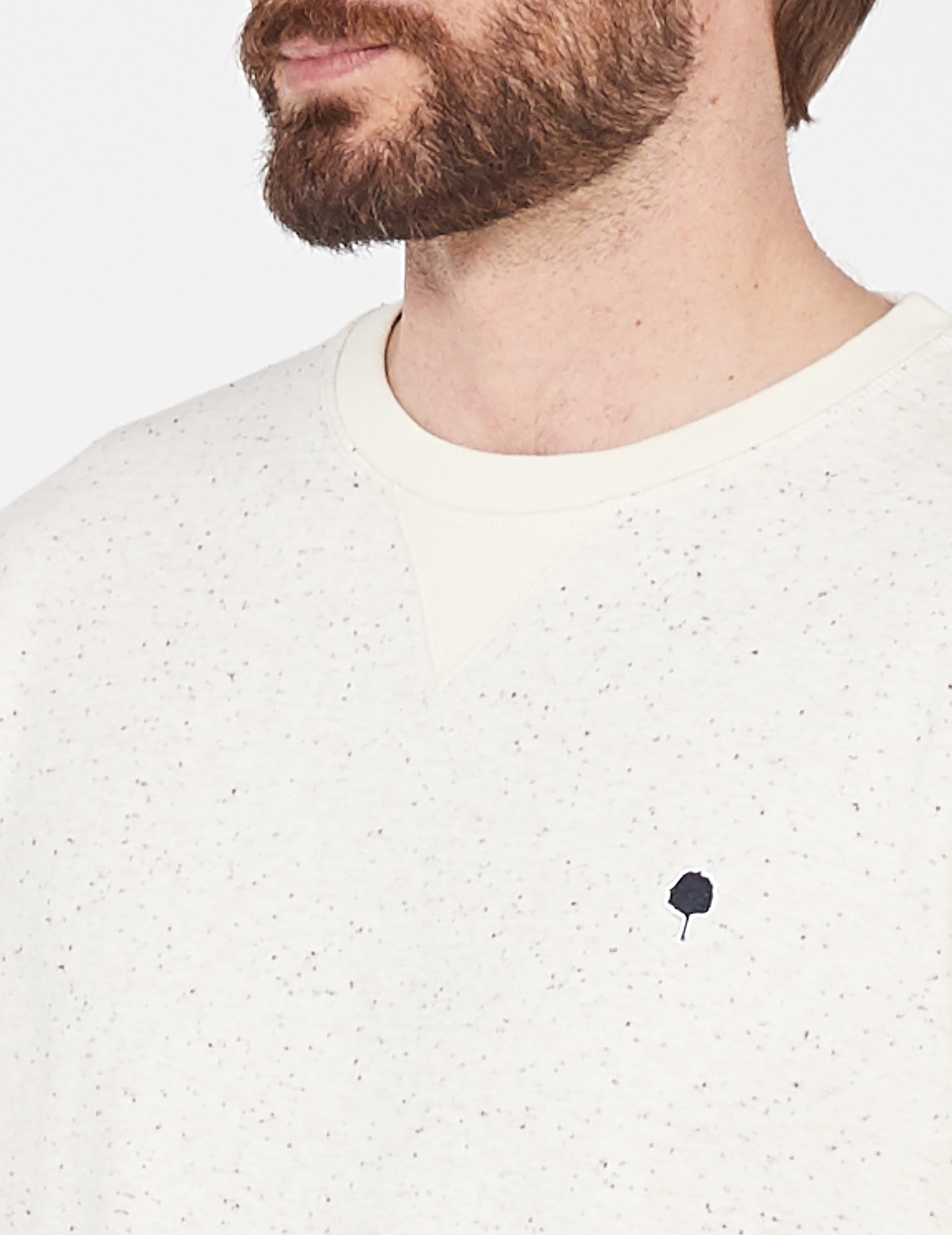 Rundhals-Sweatshirt aus Baumwoll-Mix, Regular Fit FAGUO Beige