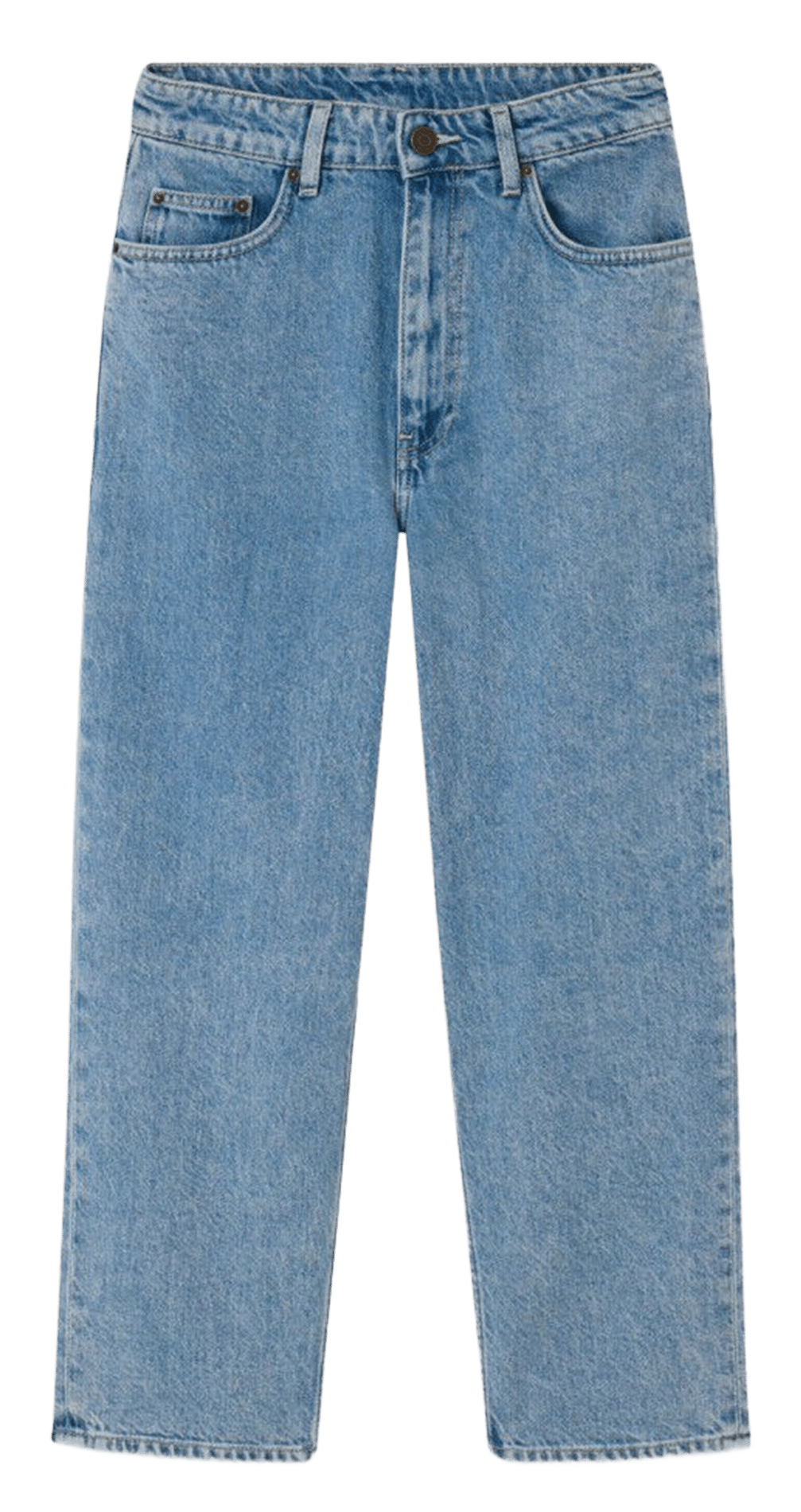 Gerade geschnittene Jeans aus Baumwolle und recycelter Baumwolle AMERICAN VINTAGE Blau