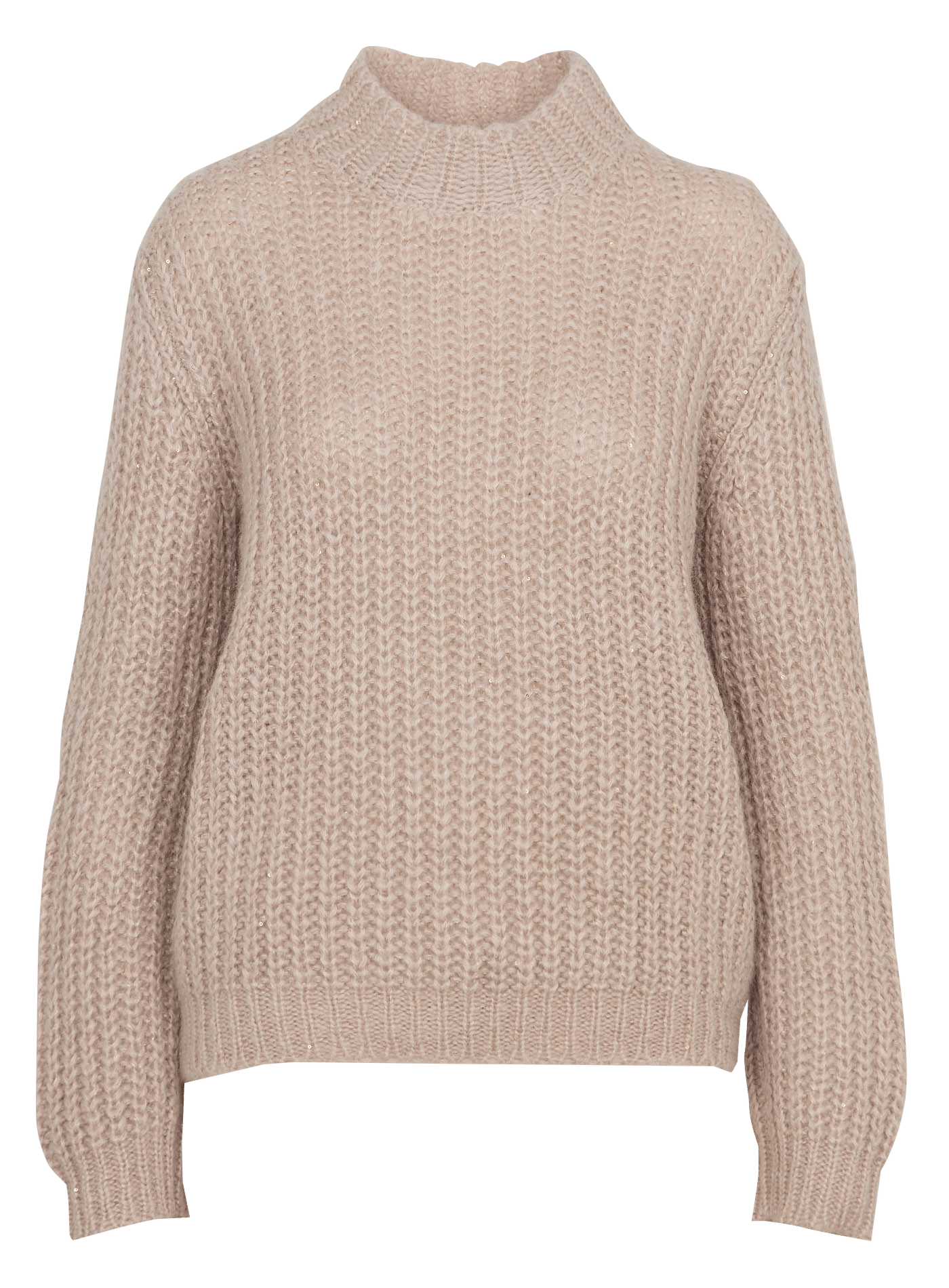 Round-neck wool-blend cardigan GERARD DAREL Brown