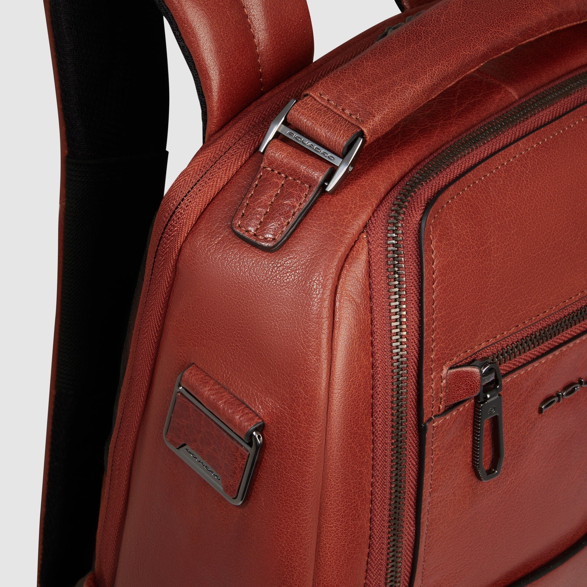 Personalized 13" laptop backpack for men PIQUADRO Orange