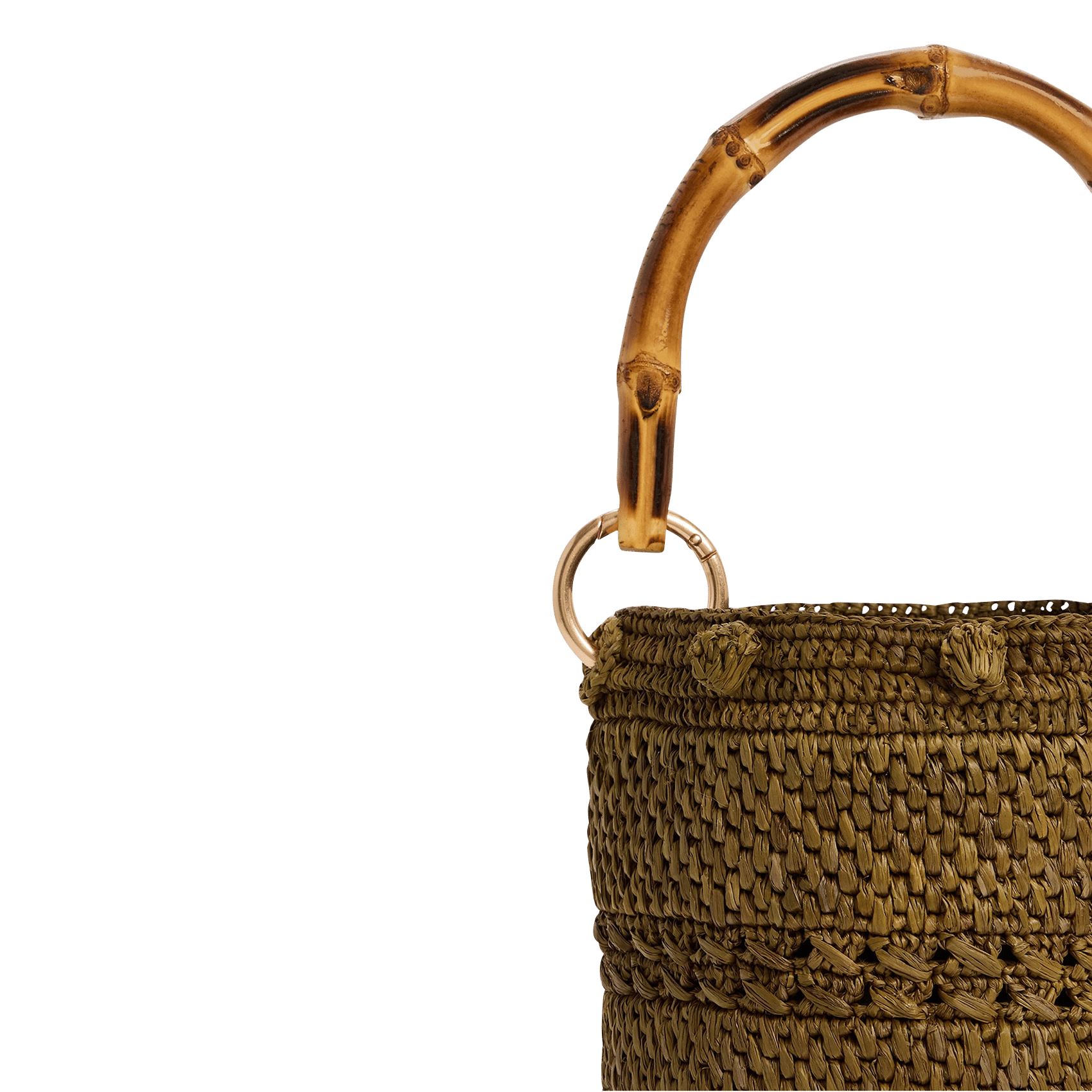 Bolso de rafia VANESSA BRUNO Verde