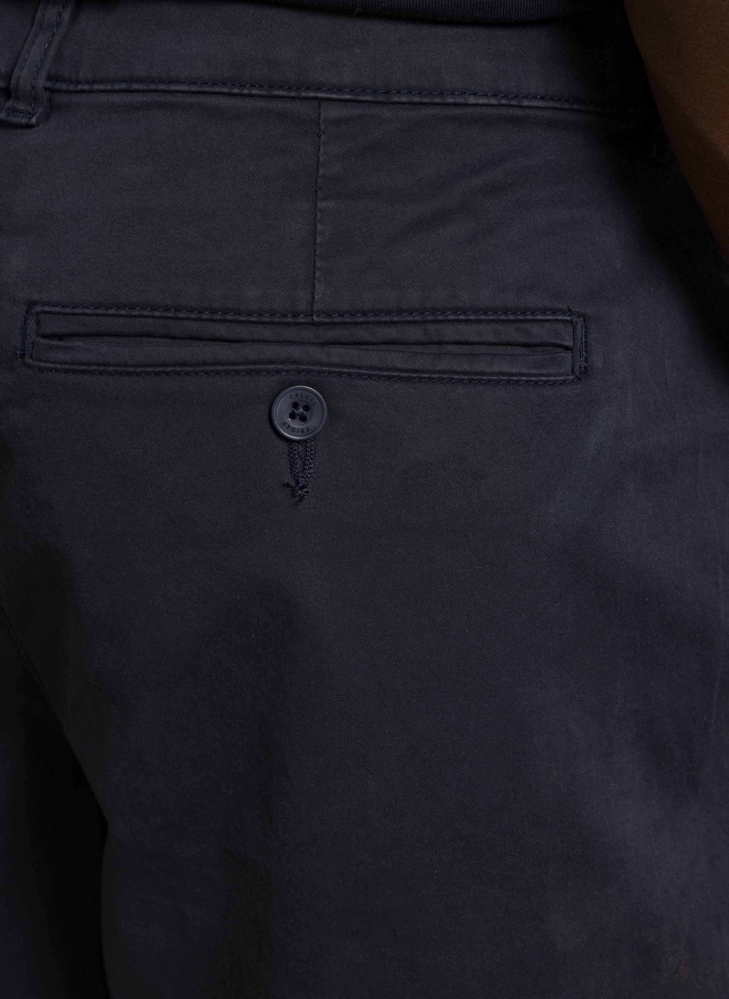 Bermuda de mezcla de algodón Azul