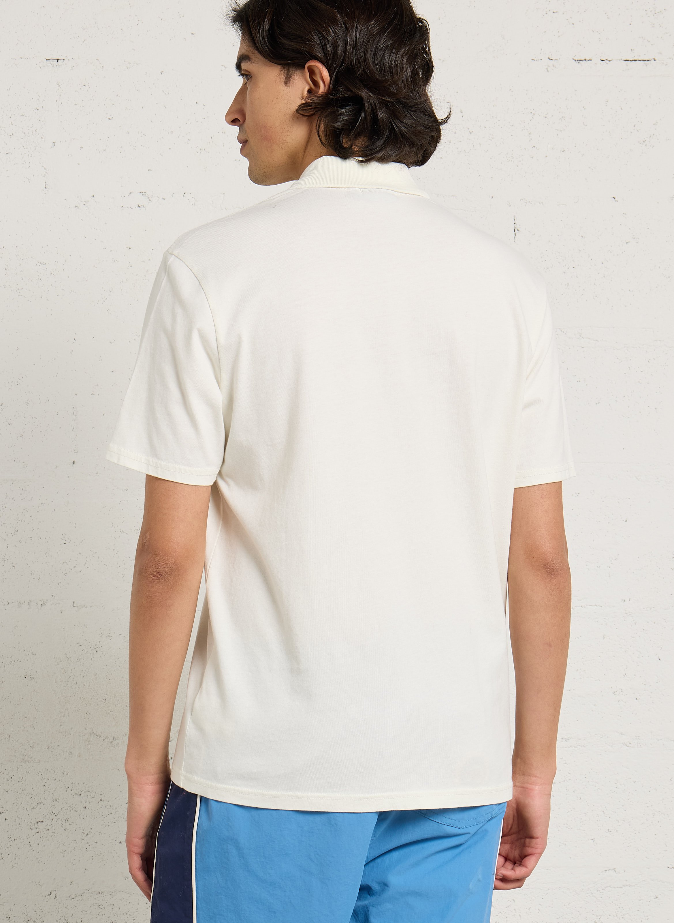 Besticktes Poloshirt aus Baumwolle, Regular Fit NAPAPIJRI Weiss