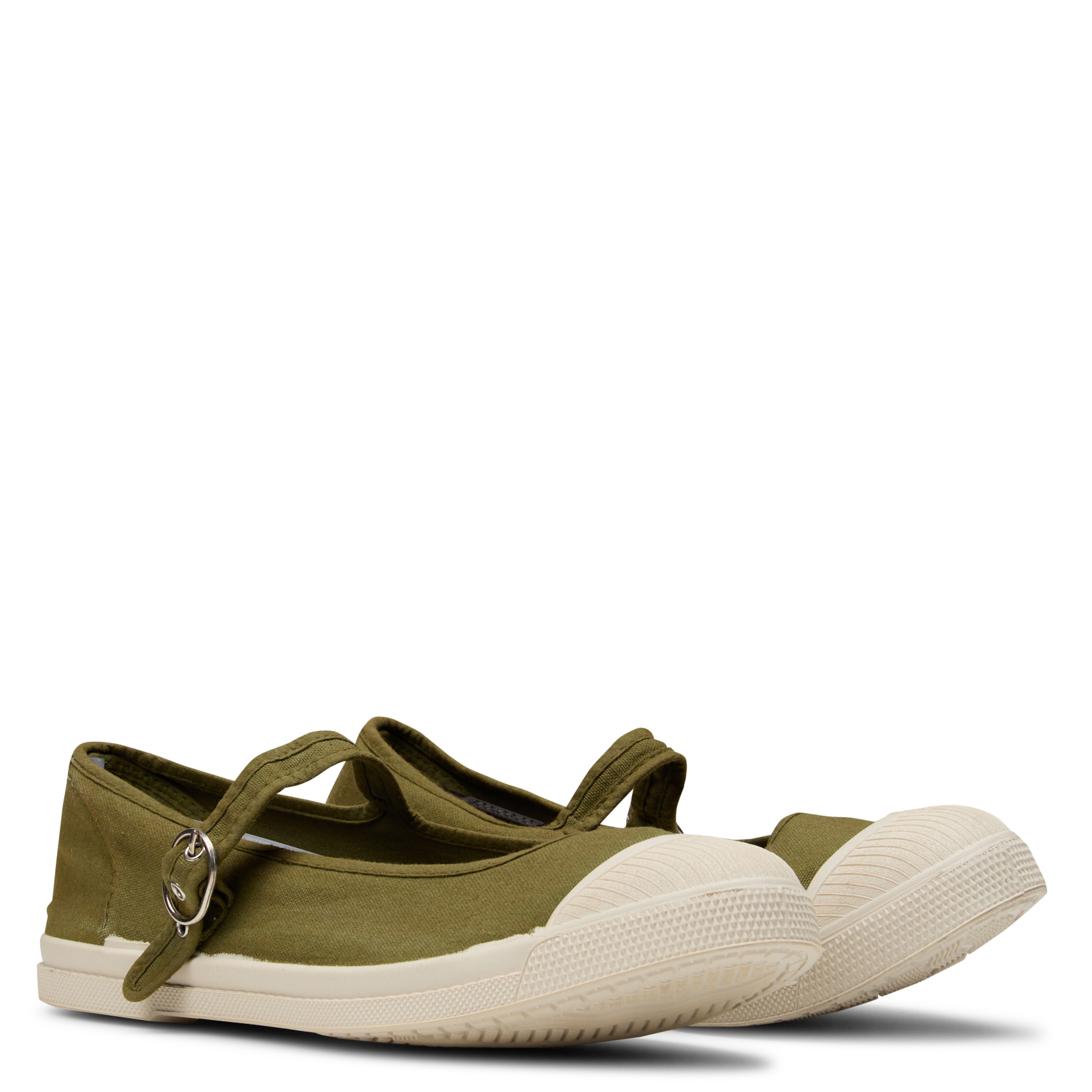 Sneaker mit Baumwollriemen BENSIMON Khaki