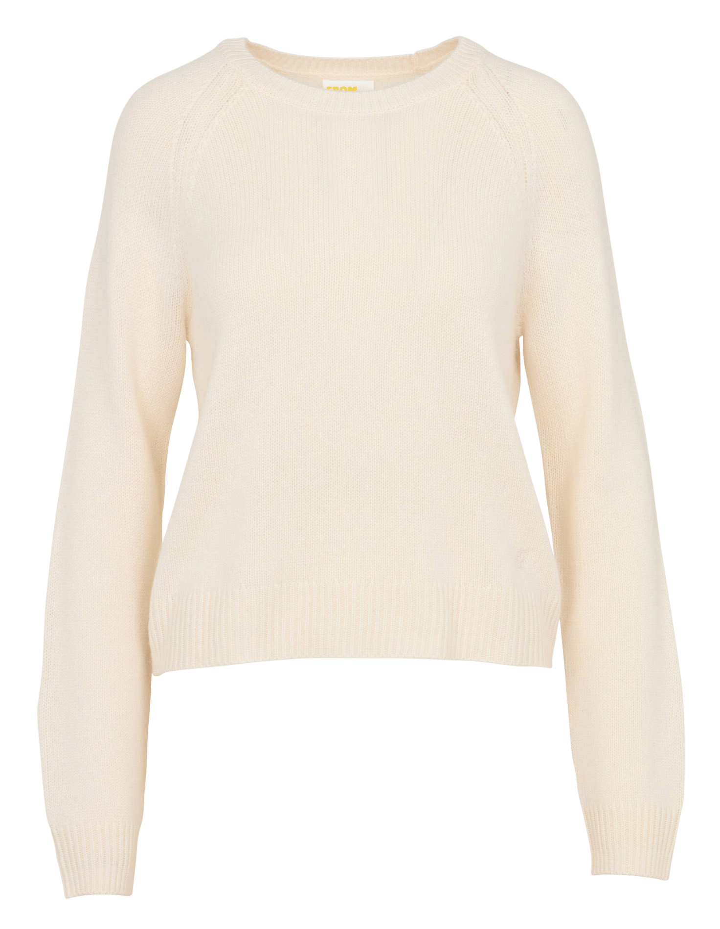 Gerader Rundhals-Pullover aus Kaschmir | Beige FROM FUTURE Damen