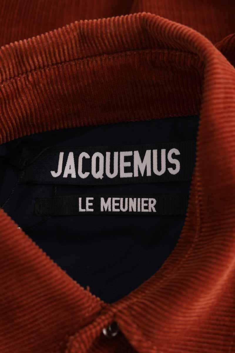 Regular-fit organic cotton jacket with sherpa collar JACQUEMUS- Seconde Main Brown