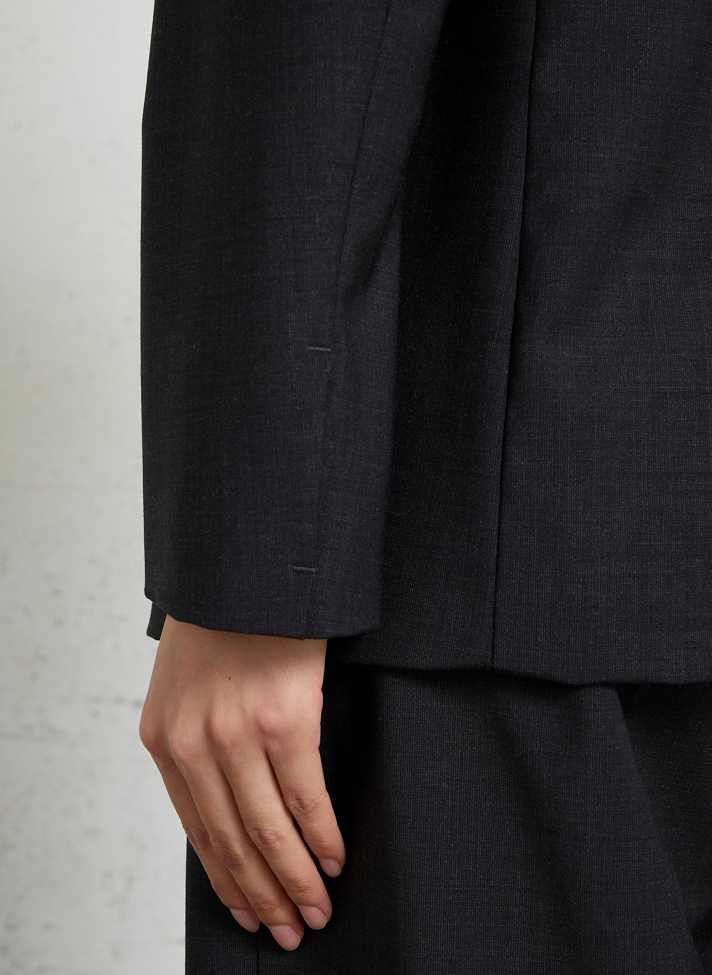 Veste blazer en laine mélangée MOMONI Gris