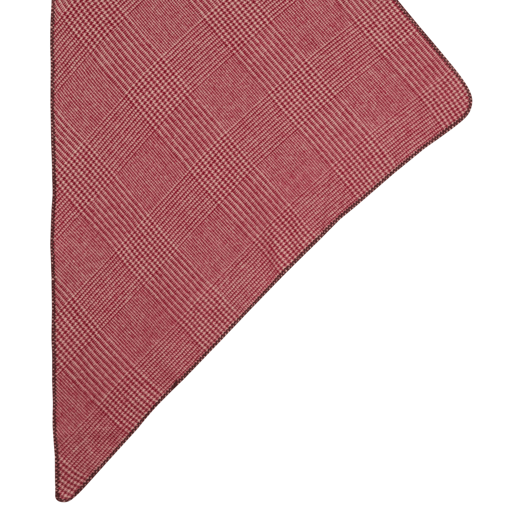 Driehoekige sjaal met motief MAISON 123 Rood