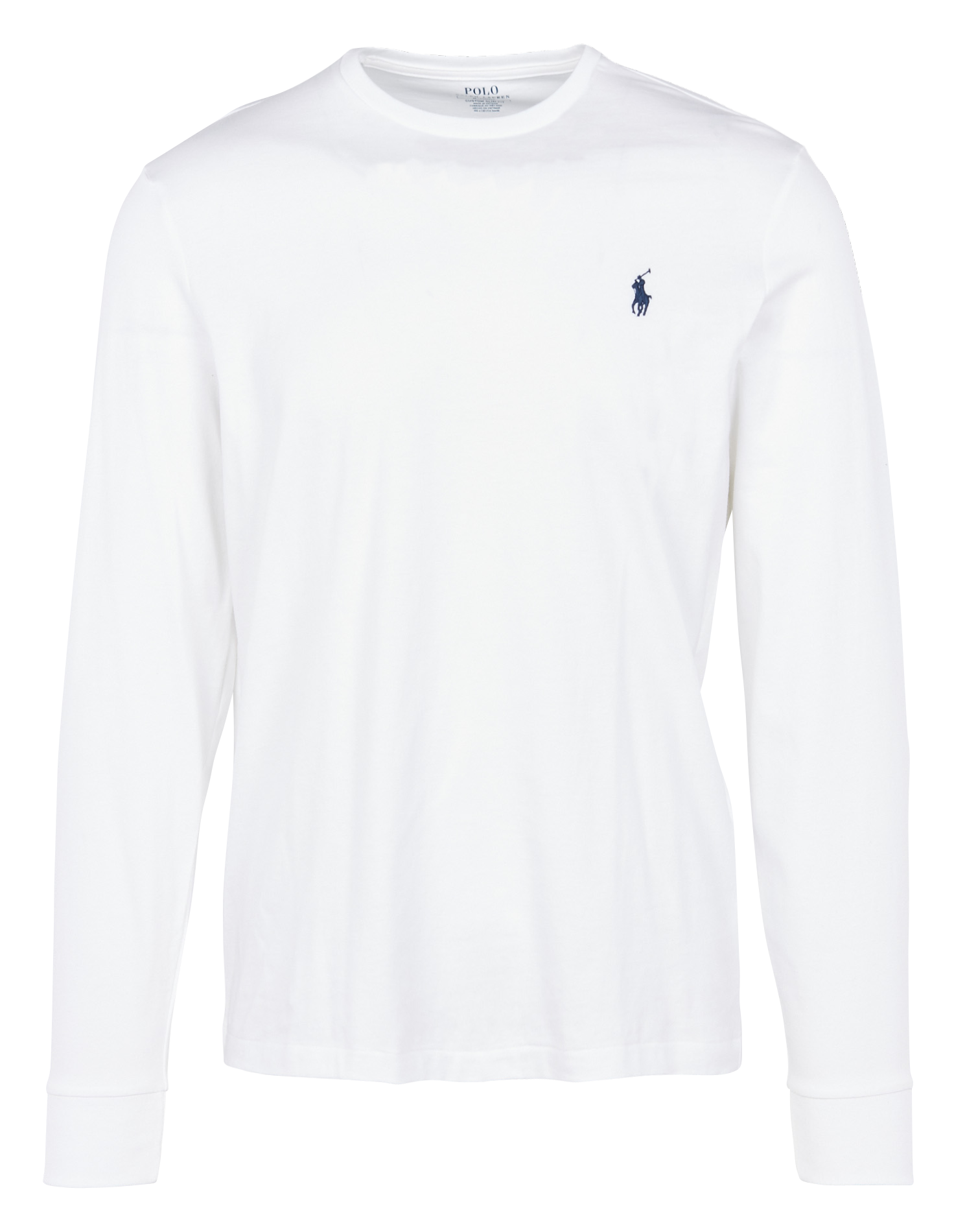 Tee-shirt col rond slim-fit en coton POLO RALPH LAUREN Blanc