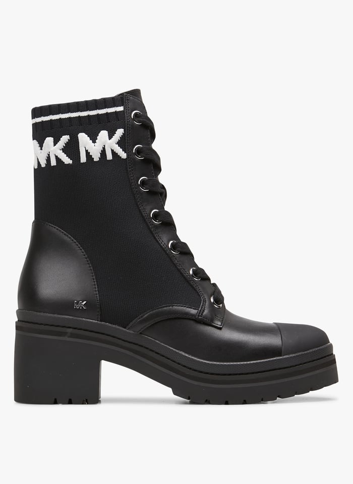 Black Leather combat boots
