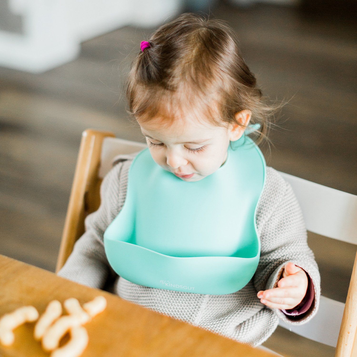 Silicone baby bib KINDSGUT Blue