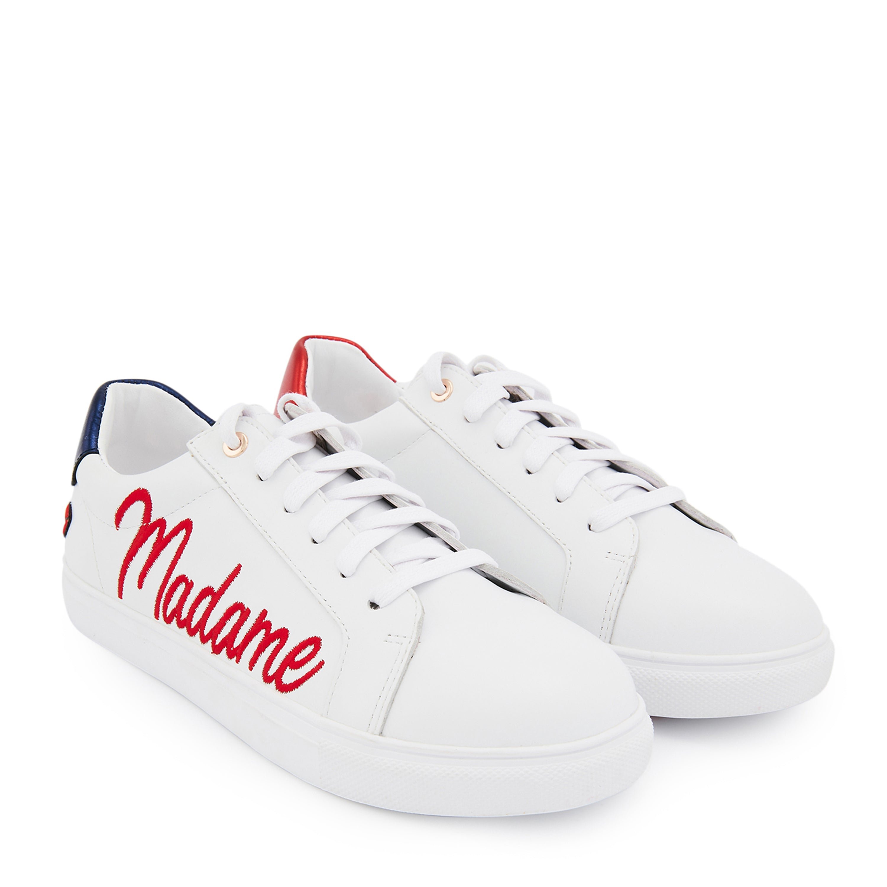 Leather sneakers BONS BAISERS PARIS White