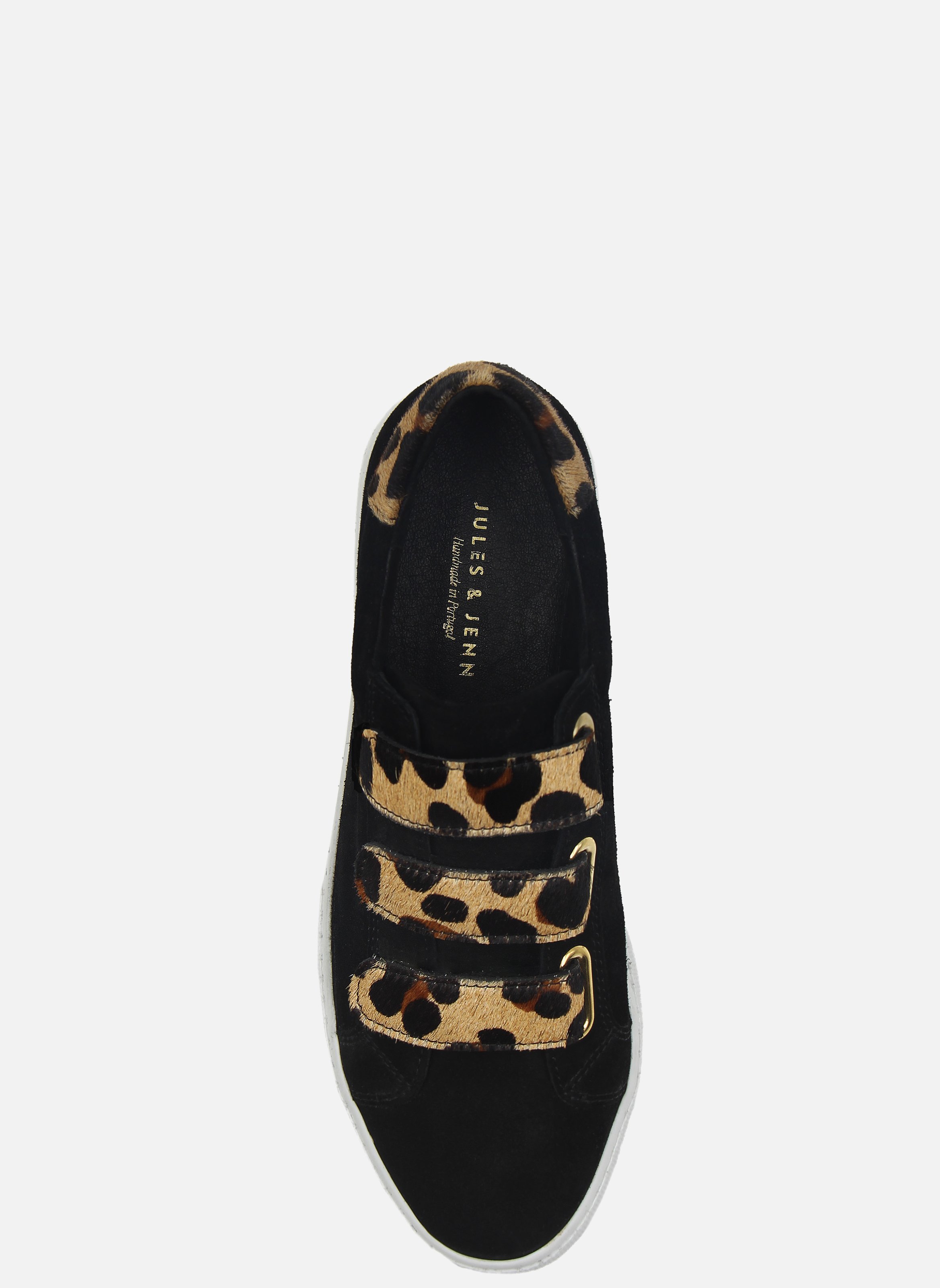 Suede trainers with Velcro fastening JULES & JENN Black