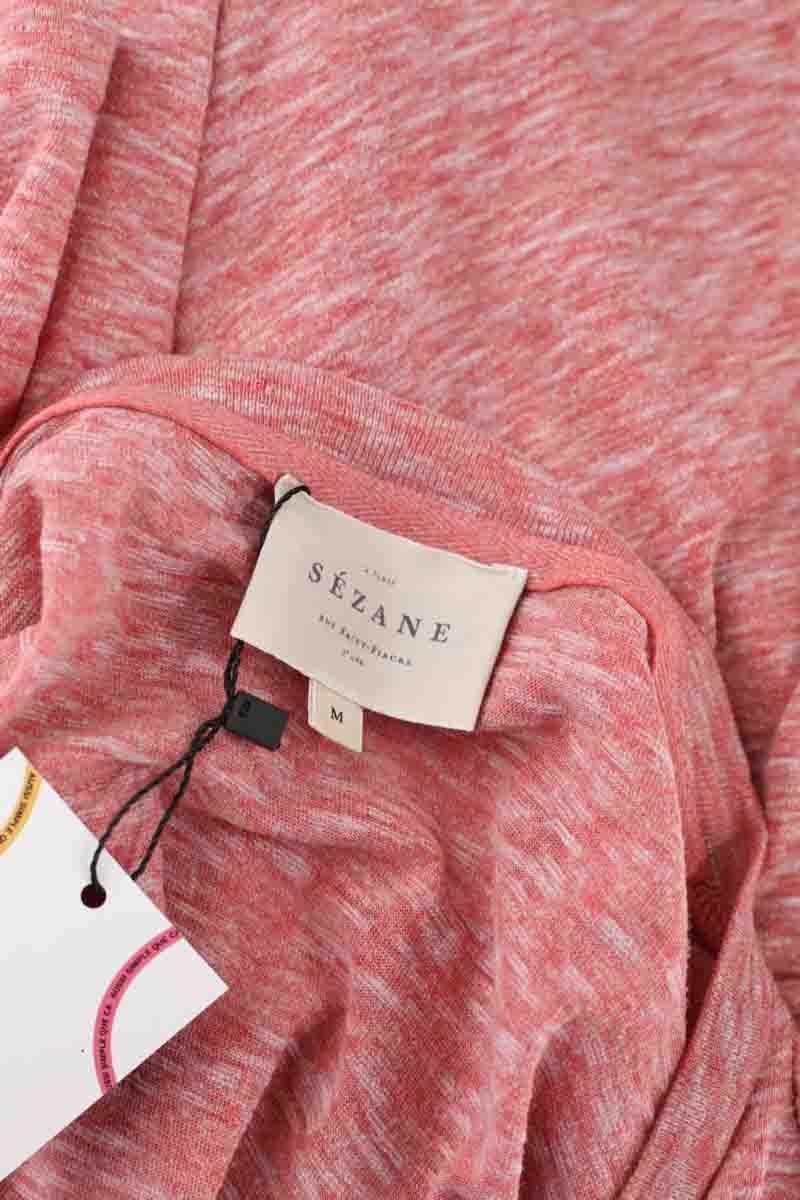 Cotton T-shirt SEZANE - Seconde main Pink